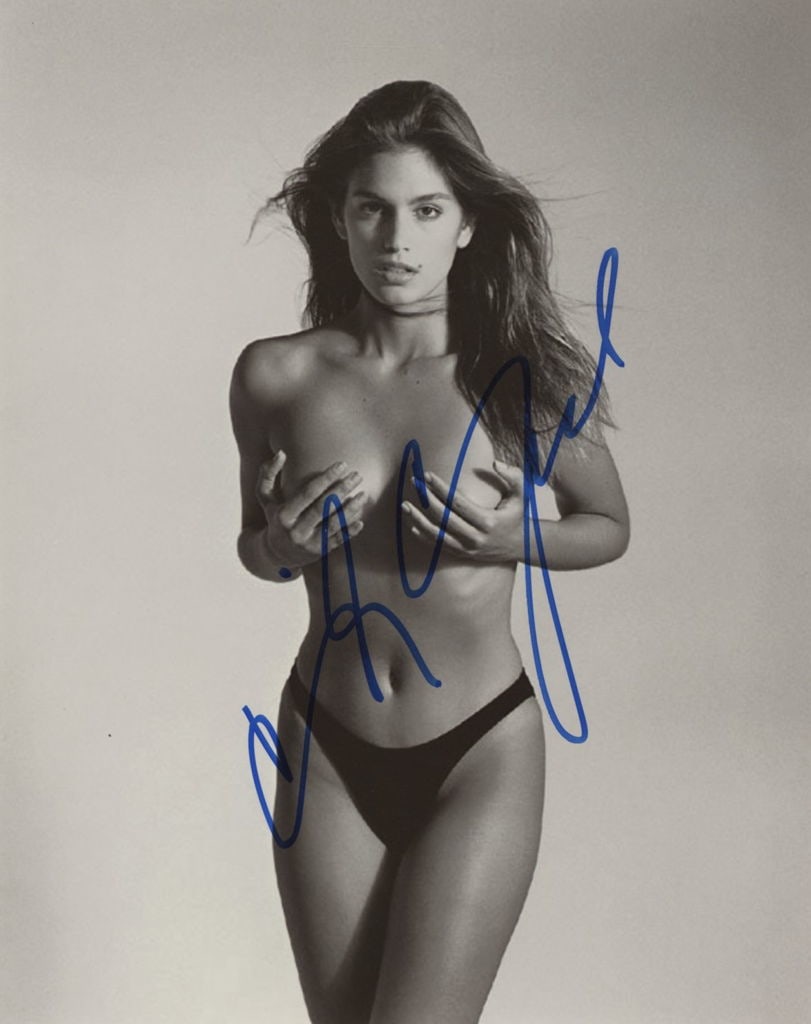Cindy Crawford SEXY In Person Signeded Photo
