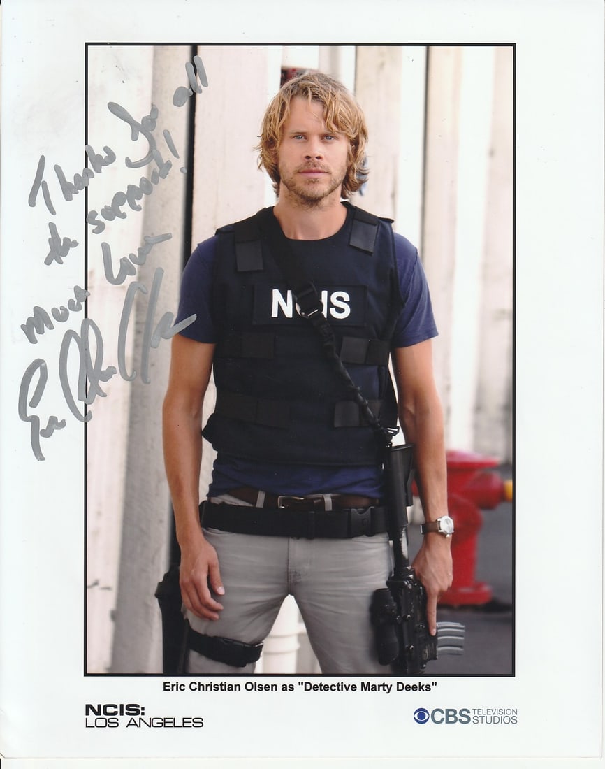 Eric Christian Olsen NCIS: LOS ANGELS In Peron Signed Photo