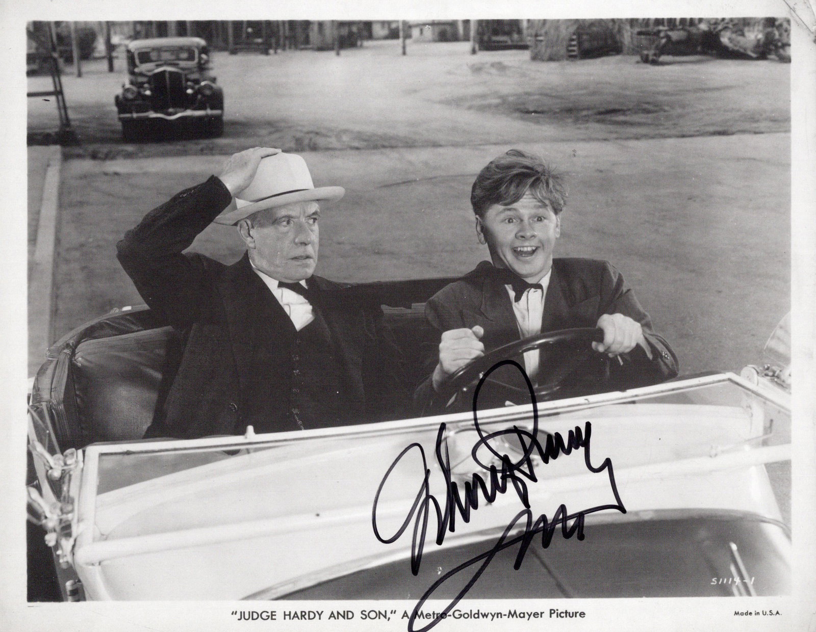 Mickey Rooney (1920-2014) JUDGE HARDY AND SON In Person Signed Photo (1 of 1)