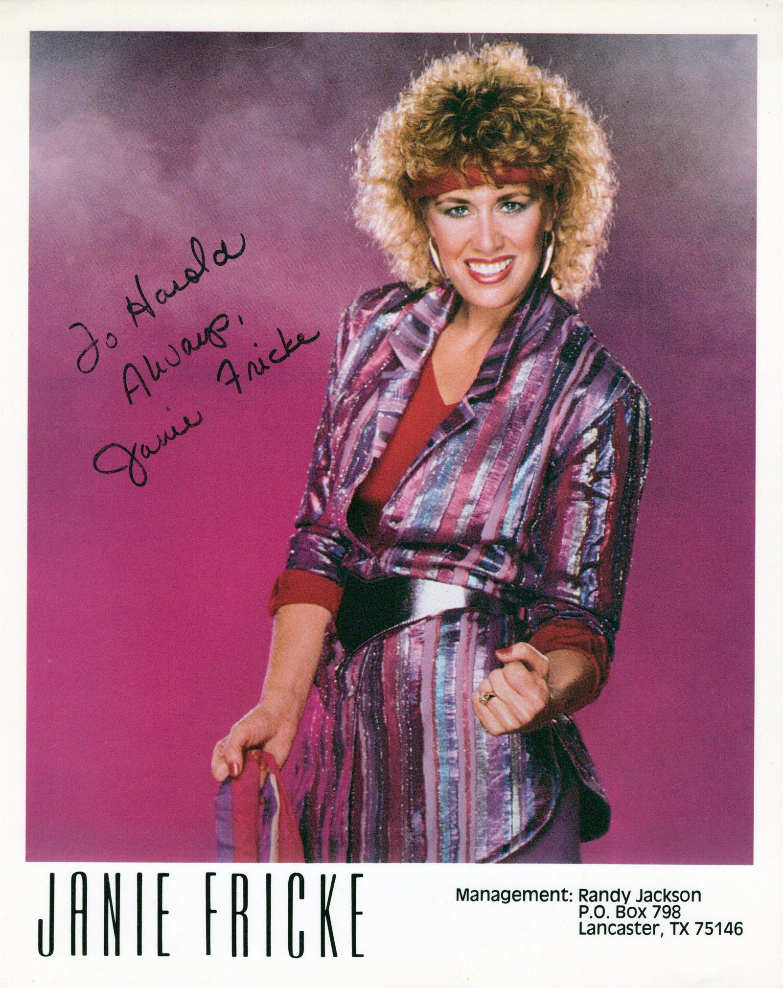 Janie Fricke COUNTRY Signed Photo