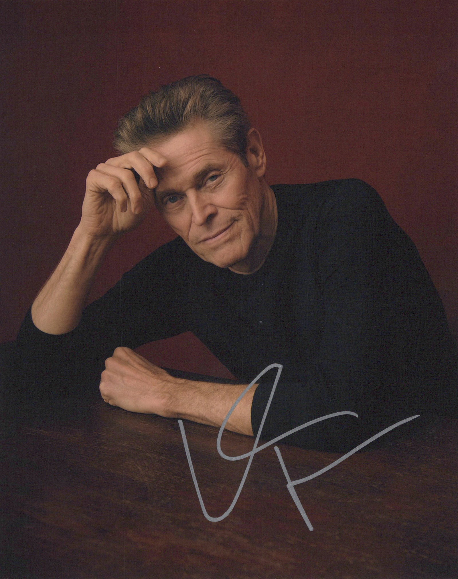 Willem Dafoe SPIDER-MAN / THE LIGHTHOUSE In Person Signed Photo: Photo size is 8x10. Willem Dafoe in person signed photo. Willem Dafoe as done such photos as NOSFERATU, THE MAN IN THE BASEMENT, and AT ETERNITIES GATE