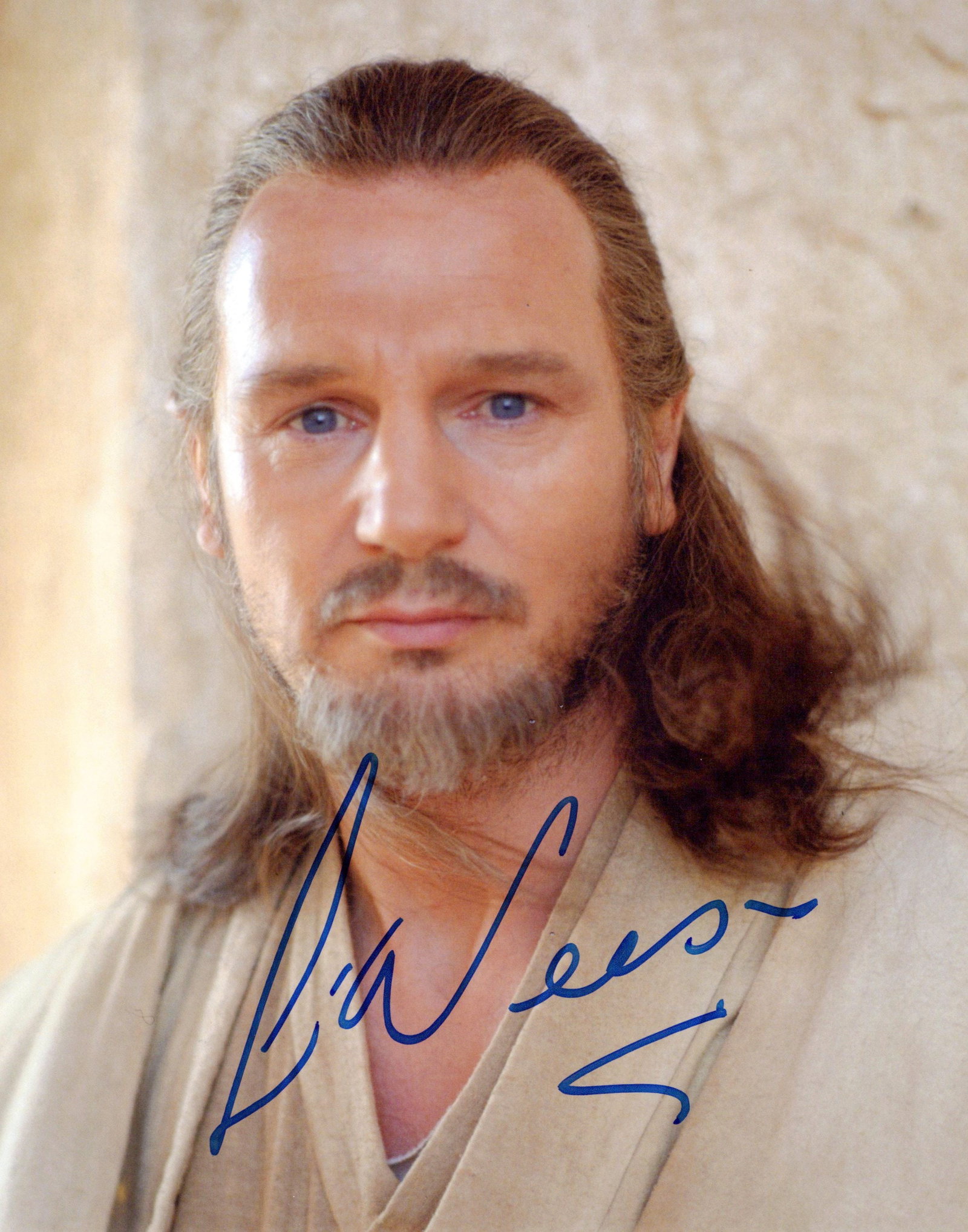 Liam Neeson STAR WARS In Person Signed Photo (1 of 1)