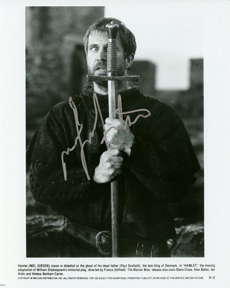 Mel Gibson HAMLET In Person Signed Photo (1 of 1)