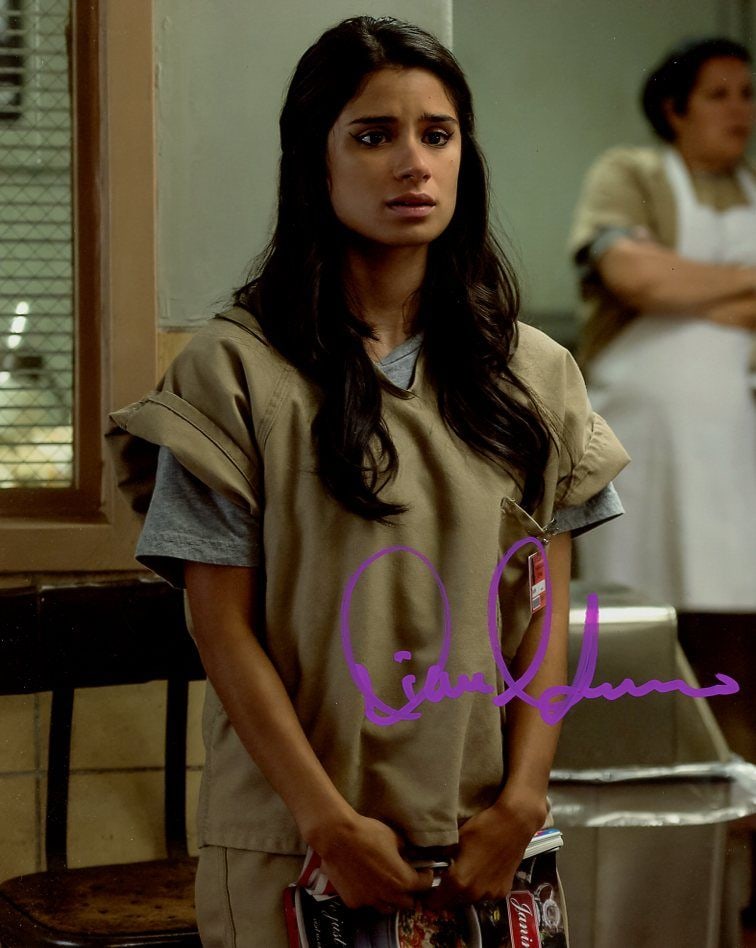Diane Guerreo ORANGE IS THE NEW BLACK In Person Signed Photo: Photo size is 8x10. PRIVATE SIGNING. Diane Guerreo in person signed photo from the TV series ORANGE IS THE NEW BLACK. Diane Guerreo as the character Maritza Ramos.