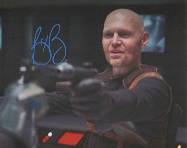 Bill Burr THE MANDALORIAN In Person Signed Photo: Photo size is 8x10. Bill Burr in person signed autographed photo from the TV series THE MANDALORIAN. Bill Burr as the character Mayfeld.