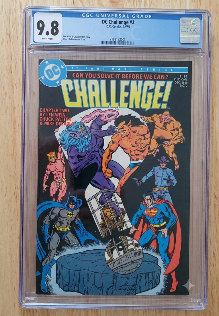 DC Challenge #2 CGC 9.8 White Pages (1985) Batman Superman Len Wein Cover Art (1 of 1)