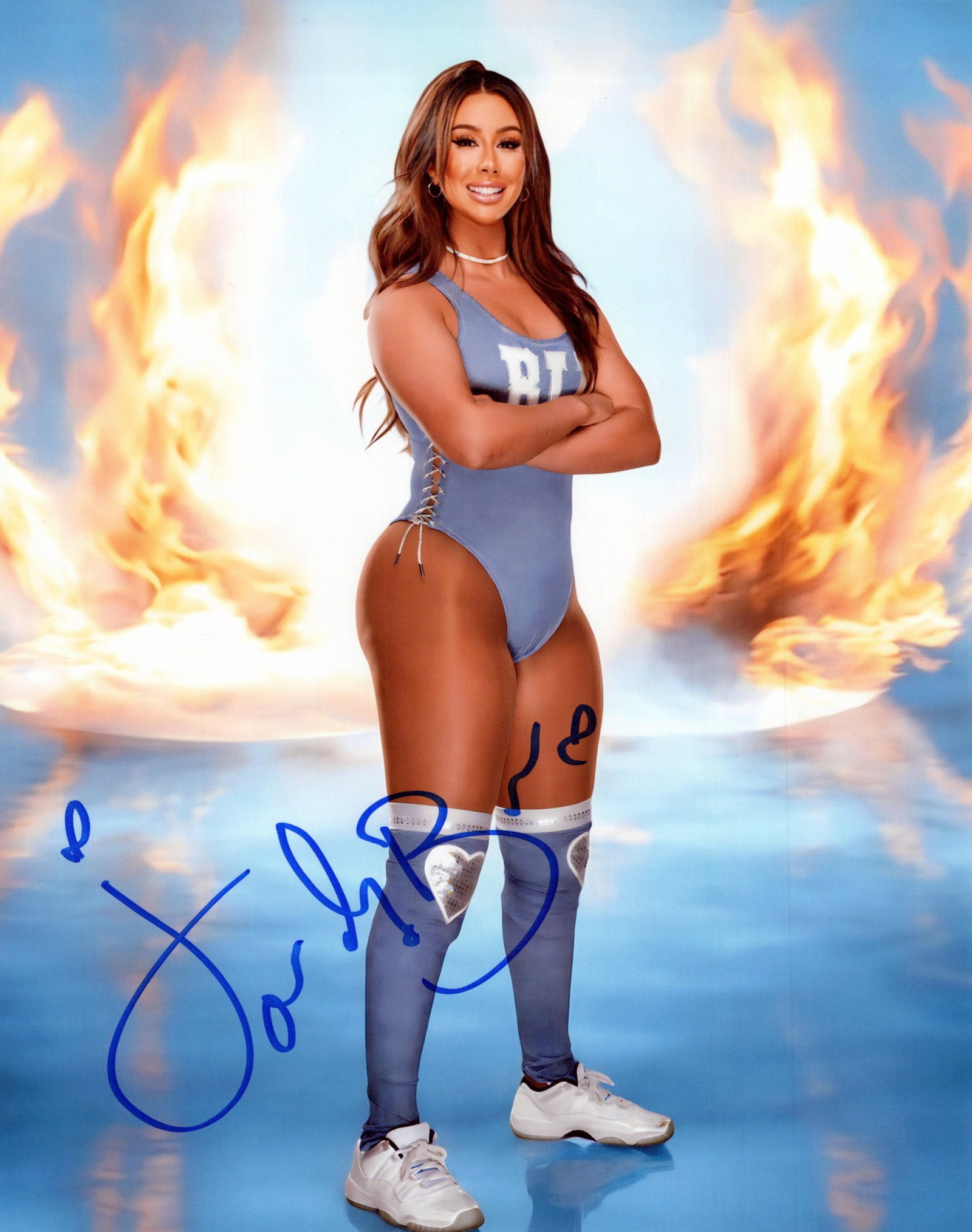 Jordan Blu WWE In Person Signed Photo