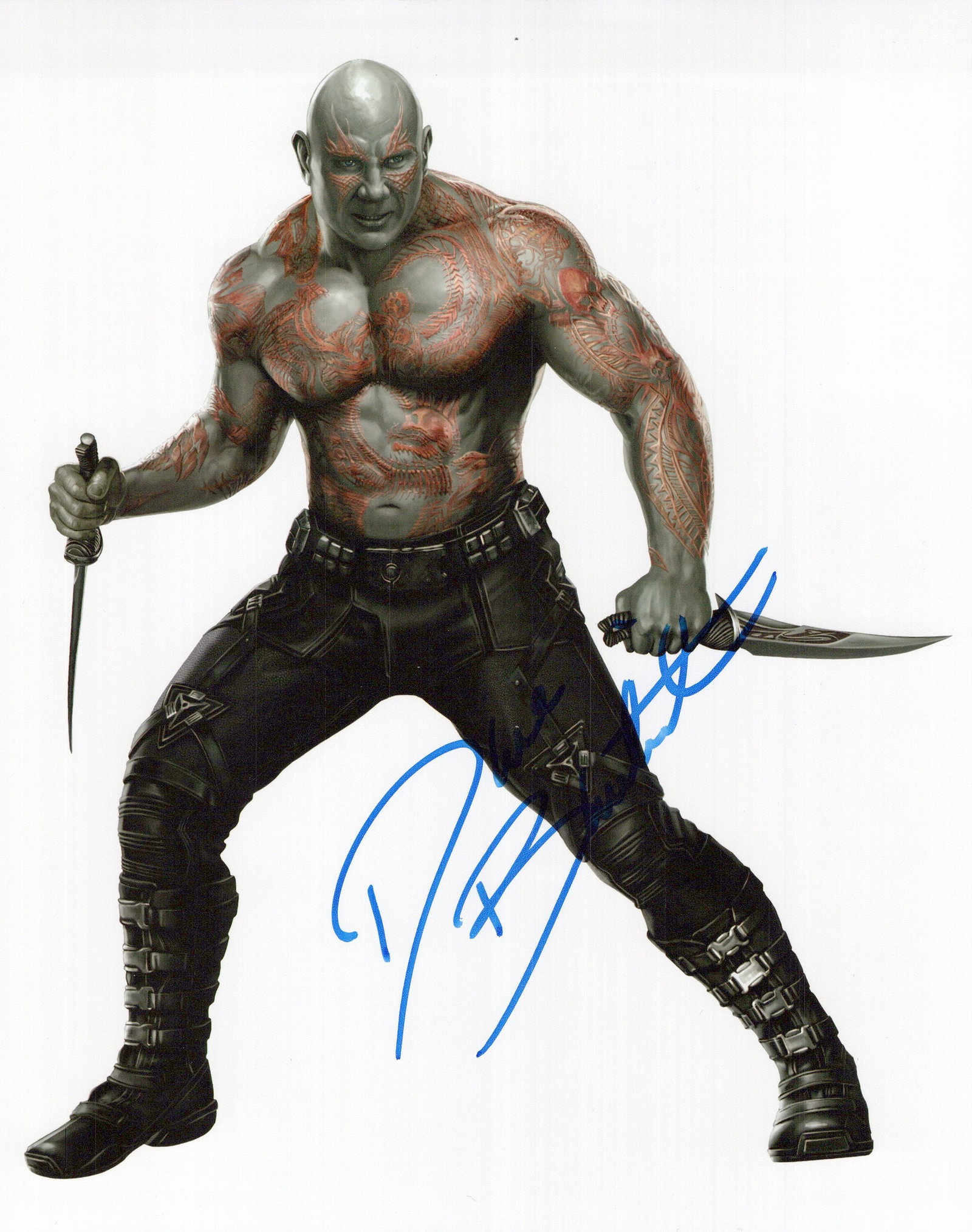 Dave Bautista GUARDIANS GALAXY In Person Signed Photo (1 of 1)