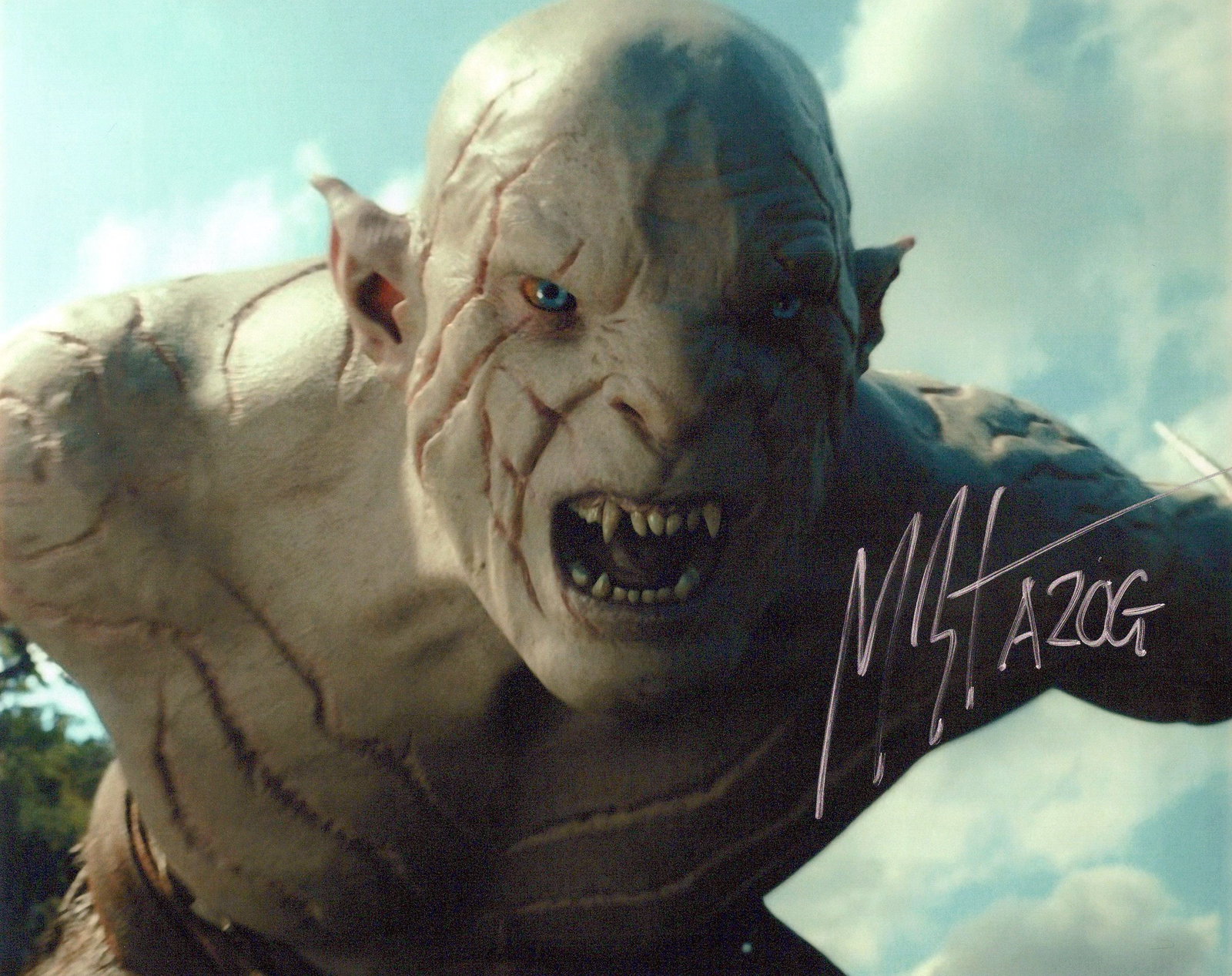 Manu Bennett LOTR In Person Signed Photo (1 of 1)