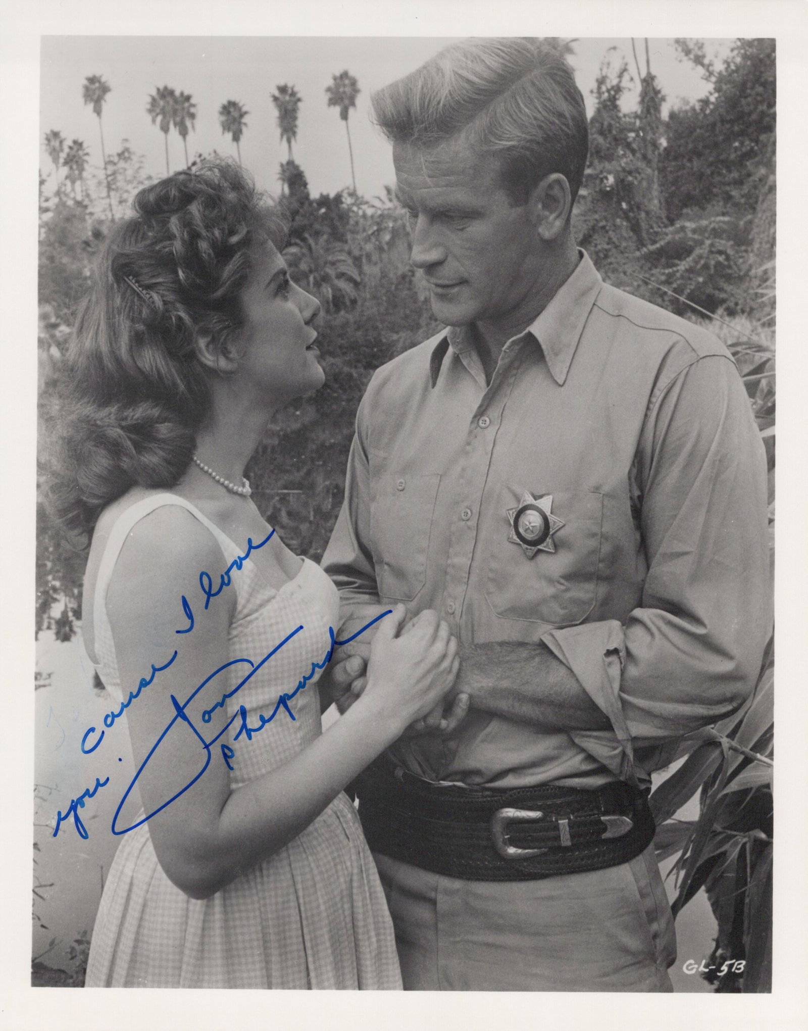 Jan Shepard (1928-2025) DEATH VALLEY DAYS Signed Photo: Photo size is 8x10. Jan Shepard (1928-2025) signed photo from the TV series DEATH VALLEY DAYS. Jan Shepard as the character Elly.