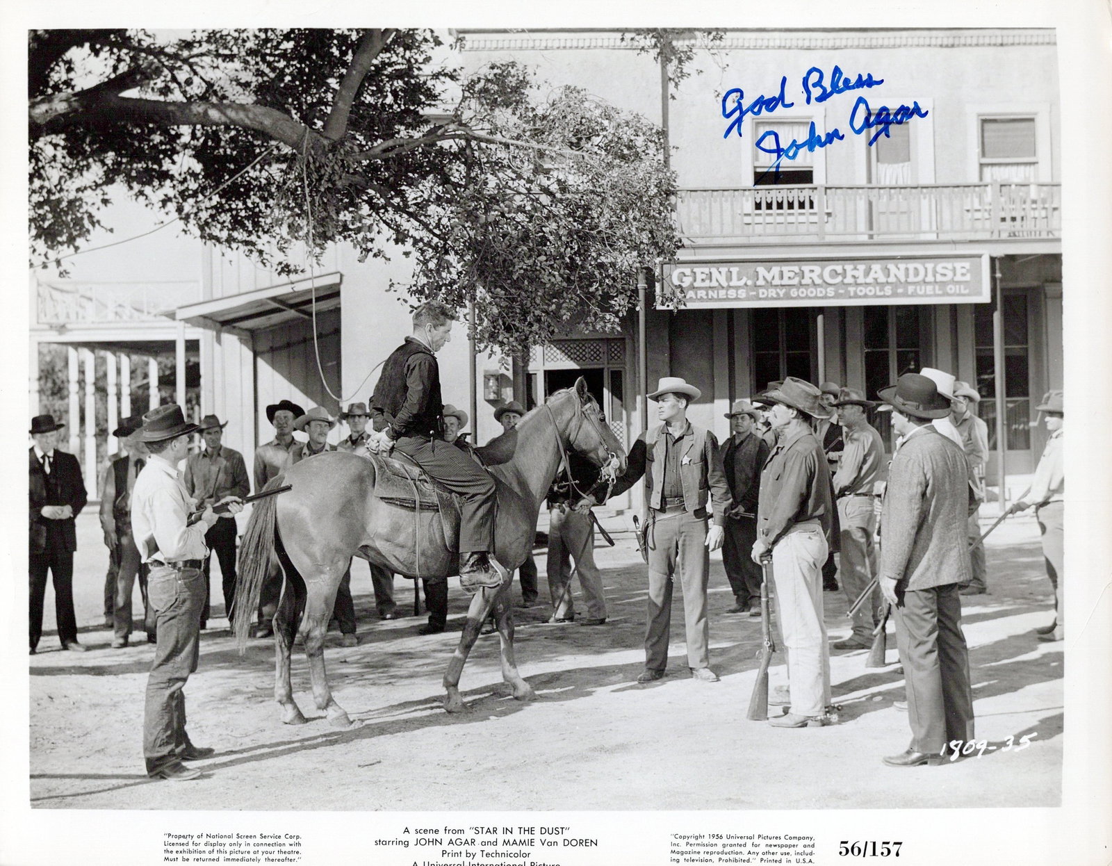 John Agar (1921-2022) STAR IN THE DUST Signed Photo (1 of 1)
