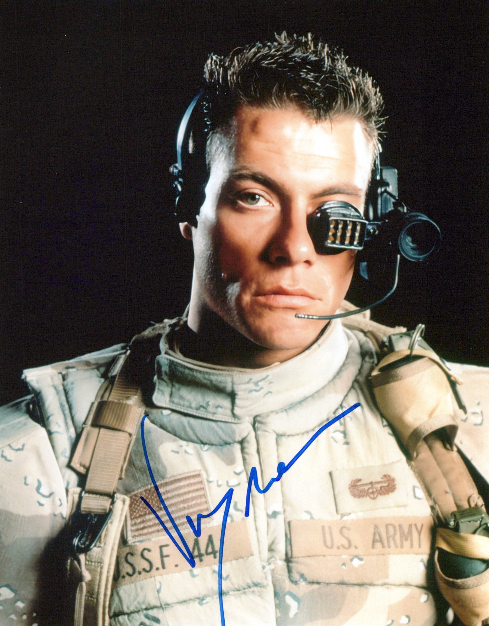 Jean Claude Van Damme UNIVERSAL SOLDIER In Person Signed Photo (1 of 1)