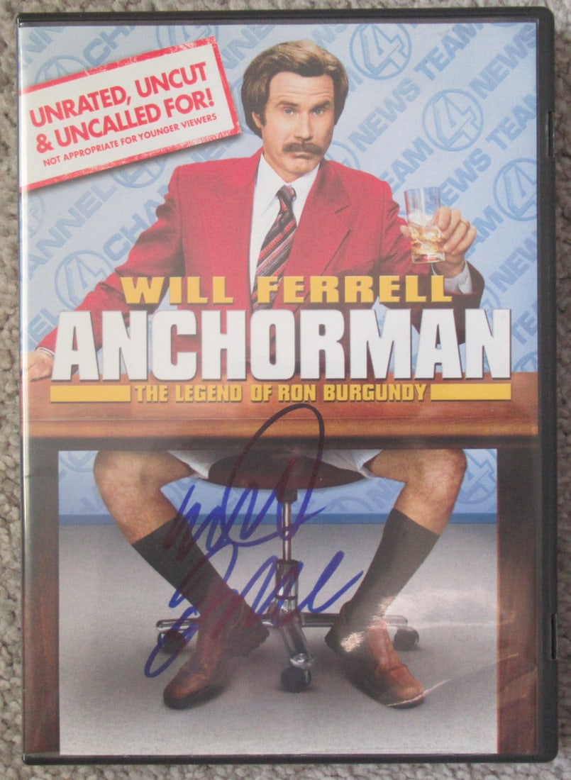 Will Ferrell ANCHORMAN In Person Signed DVD (1 of 1)