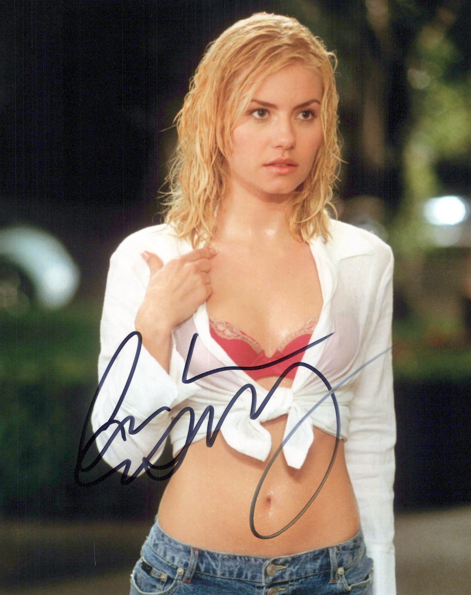 Elisha Cuthbert GIRL NEXT-DOOR In Person Signed Photo: Photo size is 8x10. Elisha Cuthbert in person signed photo from the movie THE GIRL NEXT-DOOR. Elisha Cuthbert as the character Danielle