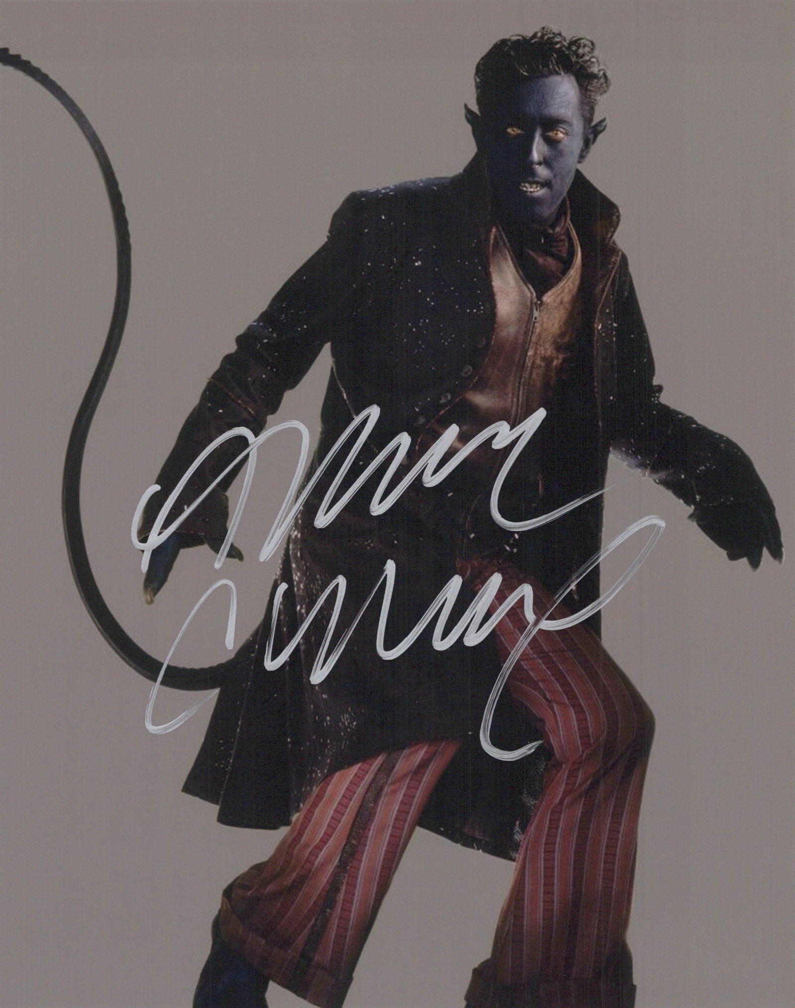 Alan Cumming X-MEN 2 In Person Signed Photo: Photo size is 8x10. Alan Cumming in person signed photo from the movie X2; X-MEN UNITED. Alan Cumming as the character Kurt Wagoner / Nightcrawler