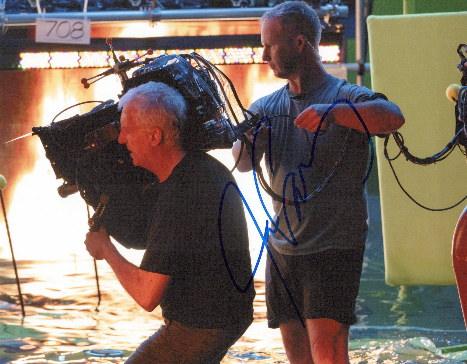 James Cameron DIRECTOR In Person Signed Photo: Photo size is 8x10. James Cameron in person signed photo. His films, including Titanic and Avatar, have grossed over $10 billion worldwide, making him the second highest-grossing director of all time.