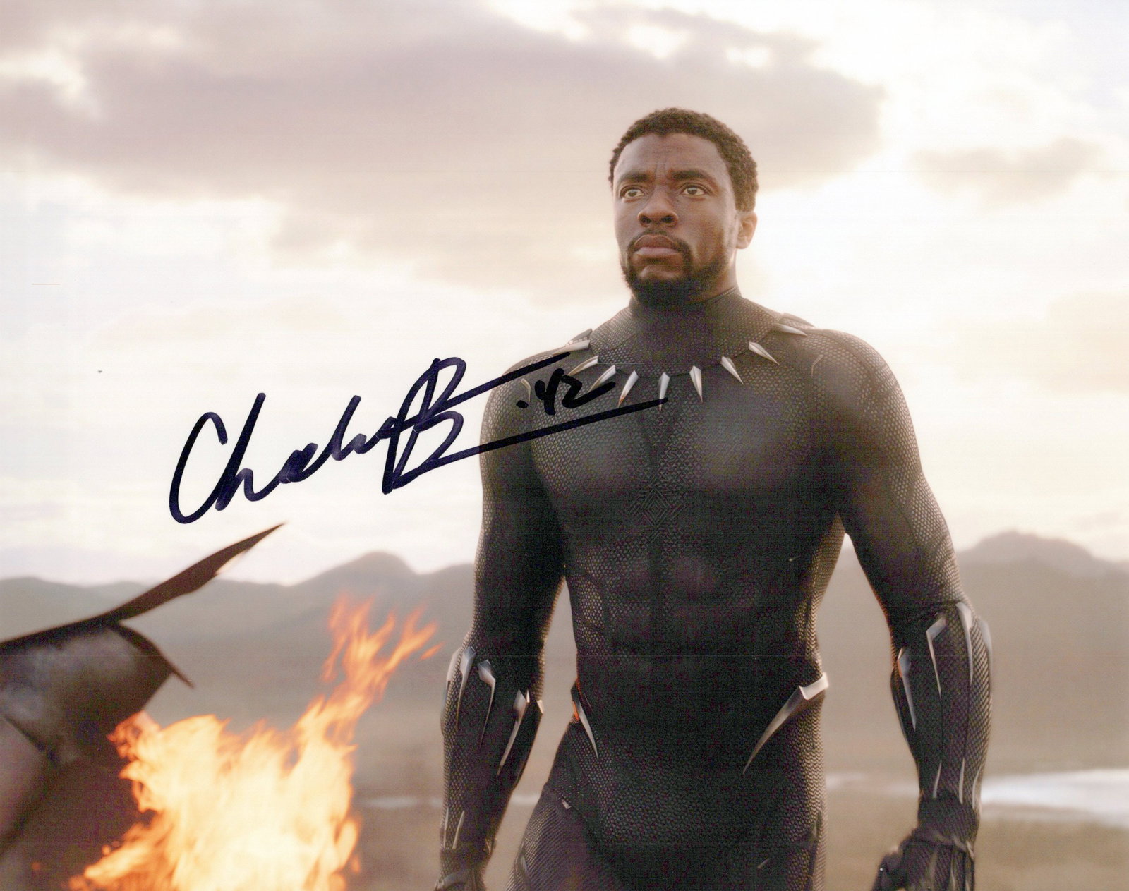 Chadwick Boseman BLACK PANTHER In Person Signed Photo (1 of 1)