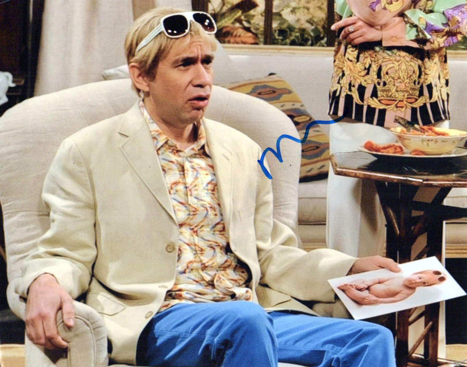 Fred Armison SATURDAY NIGHT LIVE In Person Signed Photo: Photo size is 8x10. Fred Armison in person signed photo. This photo shows Fred as the character Stuart in the Saturday Night Live parody sketch THE CALIFORNIANS
