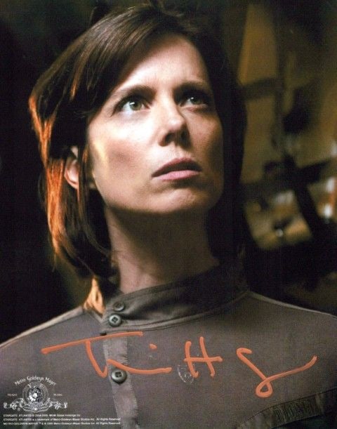 Torri Higginson STARGATE ATLANTIS In Person Signed Photo: Photo size is 8x10. Torri Higginson in person signed photo from the TV series STARGATE ATLANTIS. Torri Higginson as the character Dr. Elizabeth Weir.