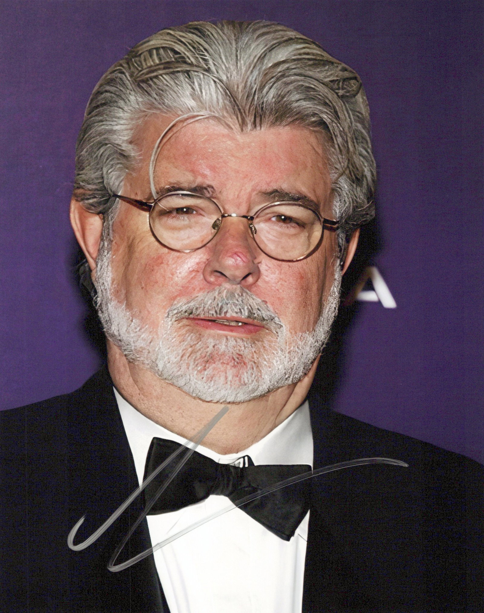 George Lucas STAR WARS DIRECTOR in Person Signed Photo: Photo size is 8x10. George Lucas in person signed photo. George Walton Lucas Jr. is an American director, producer, screenwriter, editor, and entrepreneur. Born in 1944, he's best known for creating t