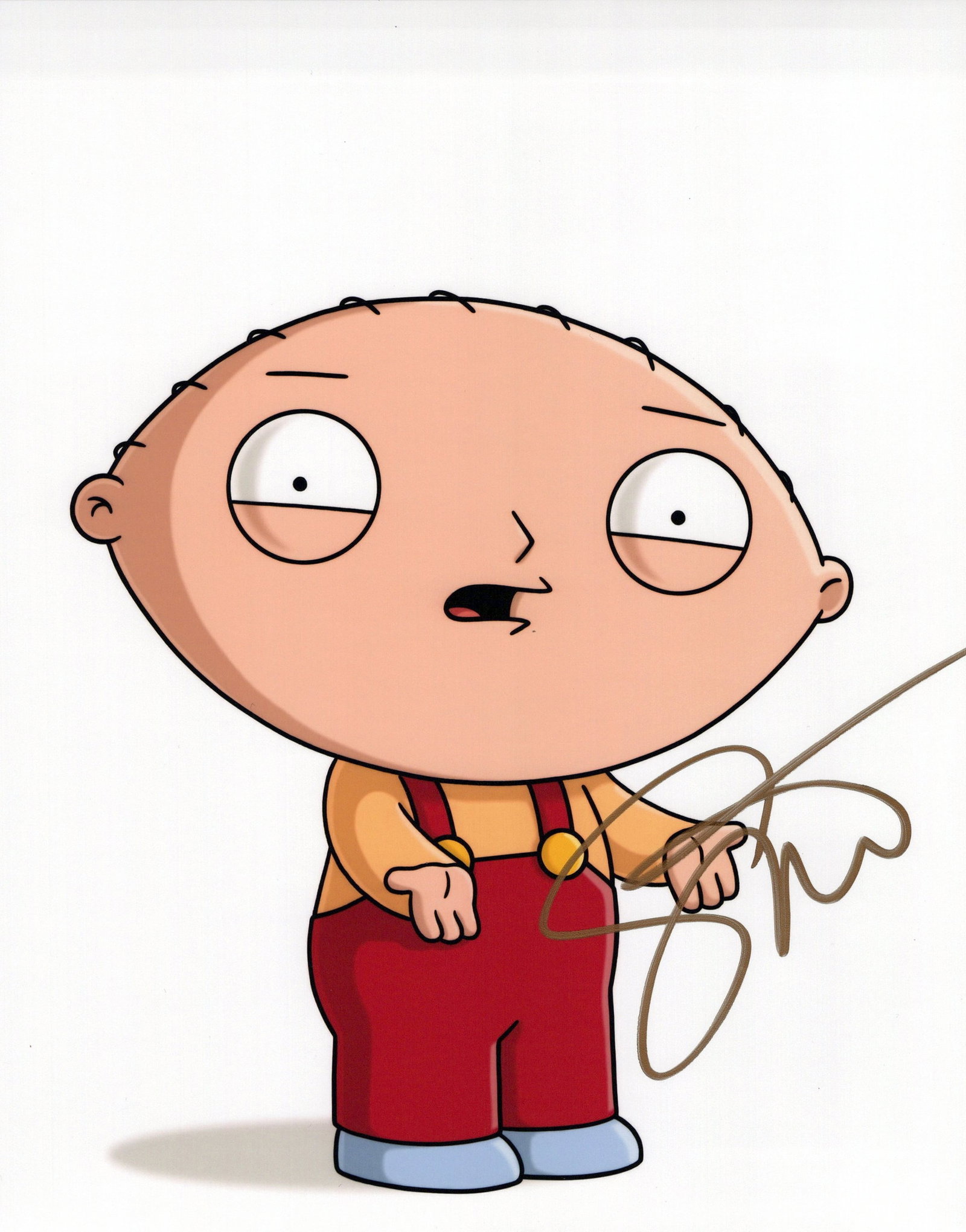 Seth MacFarlane FAMILY GUY In Person Signed Photo: Photo size is 8x10. TOUGH IGNATURE. Seth MacFarlane in person signed photo from the TV series FAMILY GUY. Seth MacFarlane as the voice of Stewie Griffin.