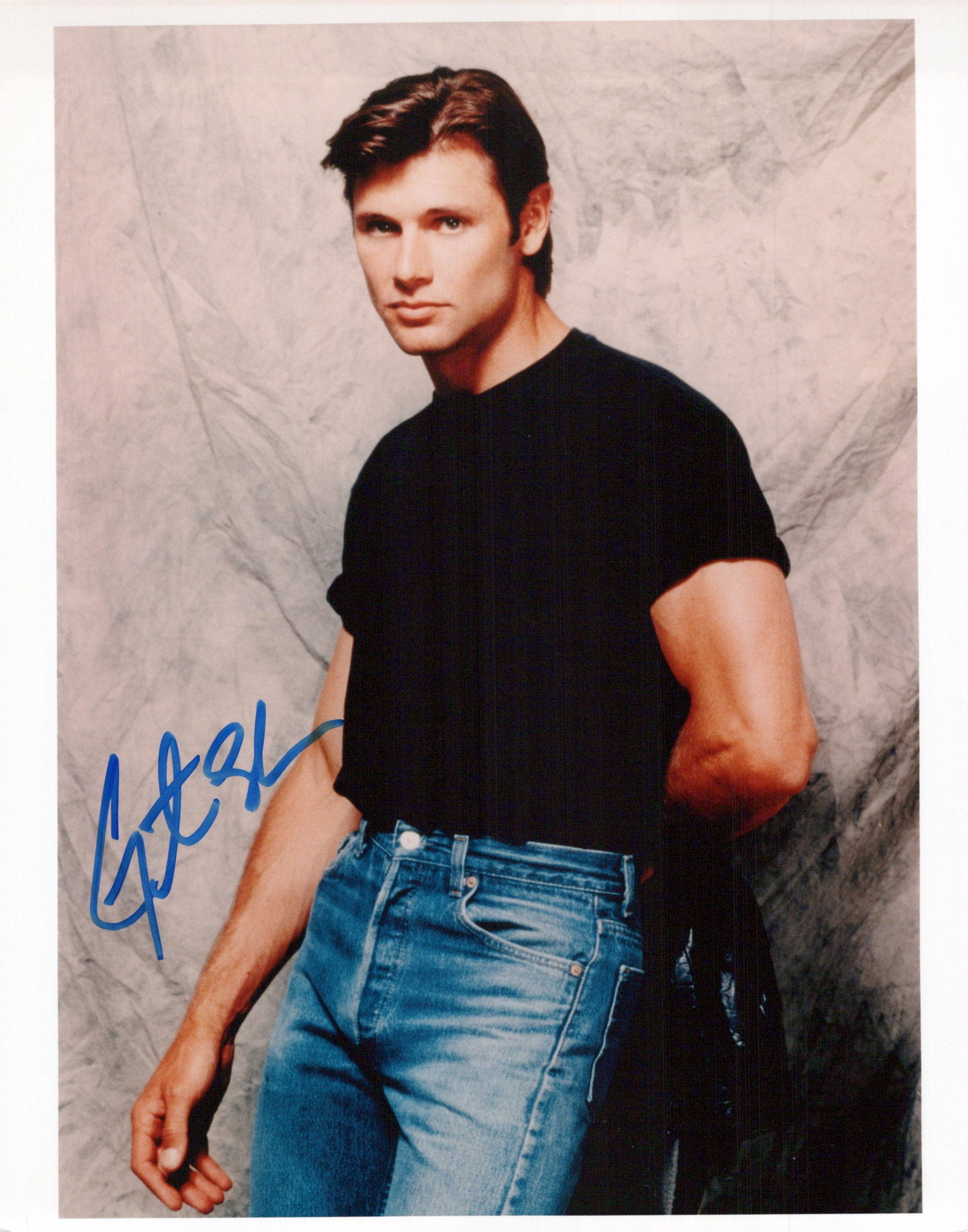 Grant Show MELROSE PLACE In Person Signed Photo: Photo size is 8x10. Grant Show in person signed photo from the TV series MELROSE PLACE. Grant Show as the character Jake Hanson.