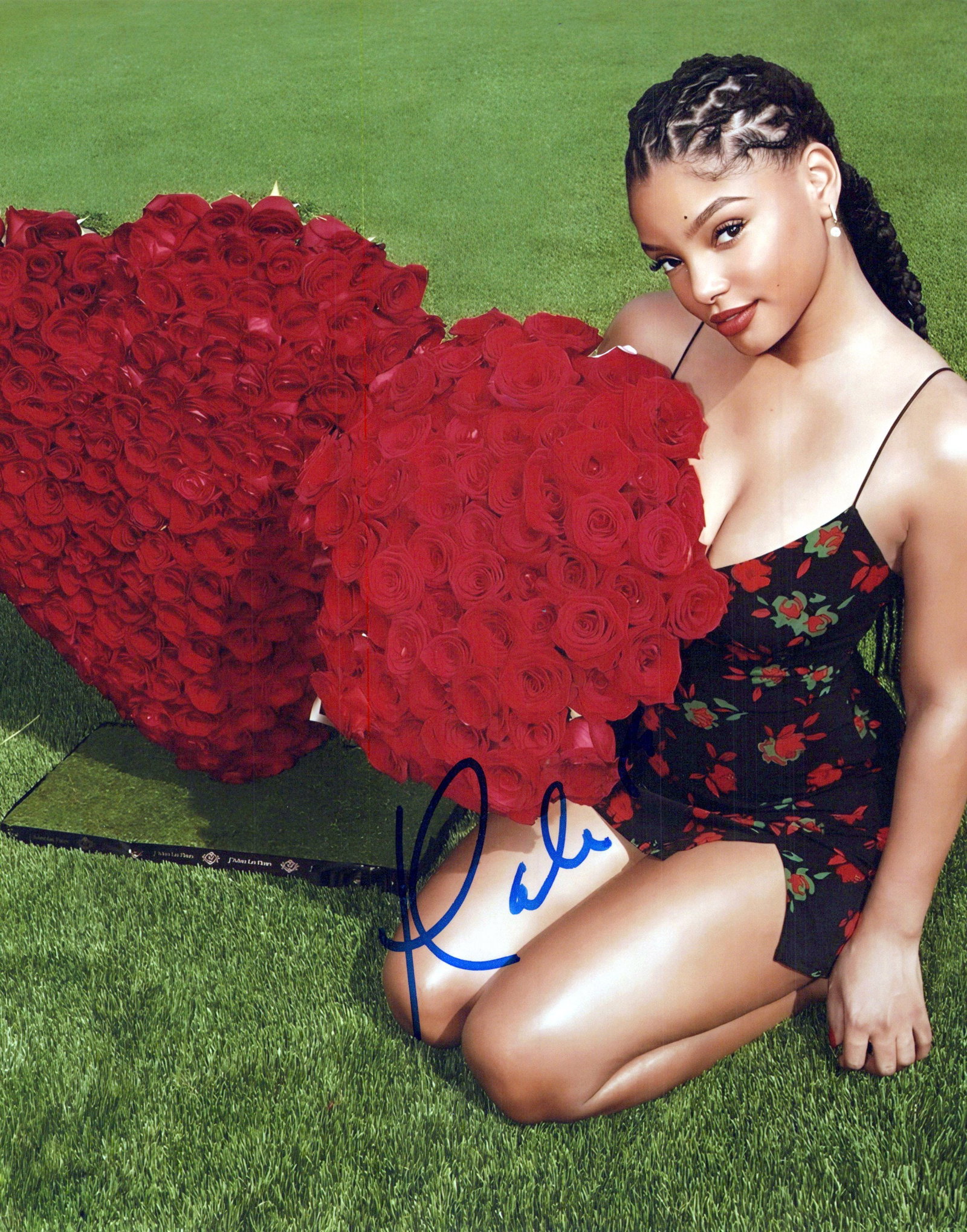 Halle Bailey LITTLE MERMAID / COLOR PURPLE In Person Signed Photo: Photo size is 8x10. Halle Bailey in person signed photo. Halle Bailey has done such TV and movies as THE COLOR PURPLE, A WRINKLE IN TIME, and THE LITTLE MERMAID