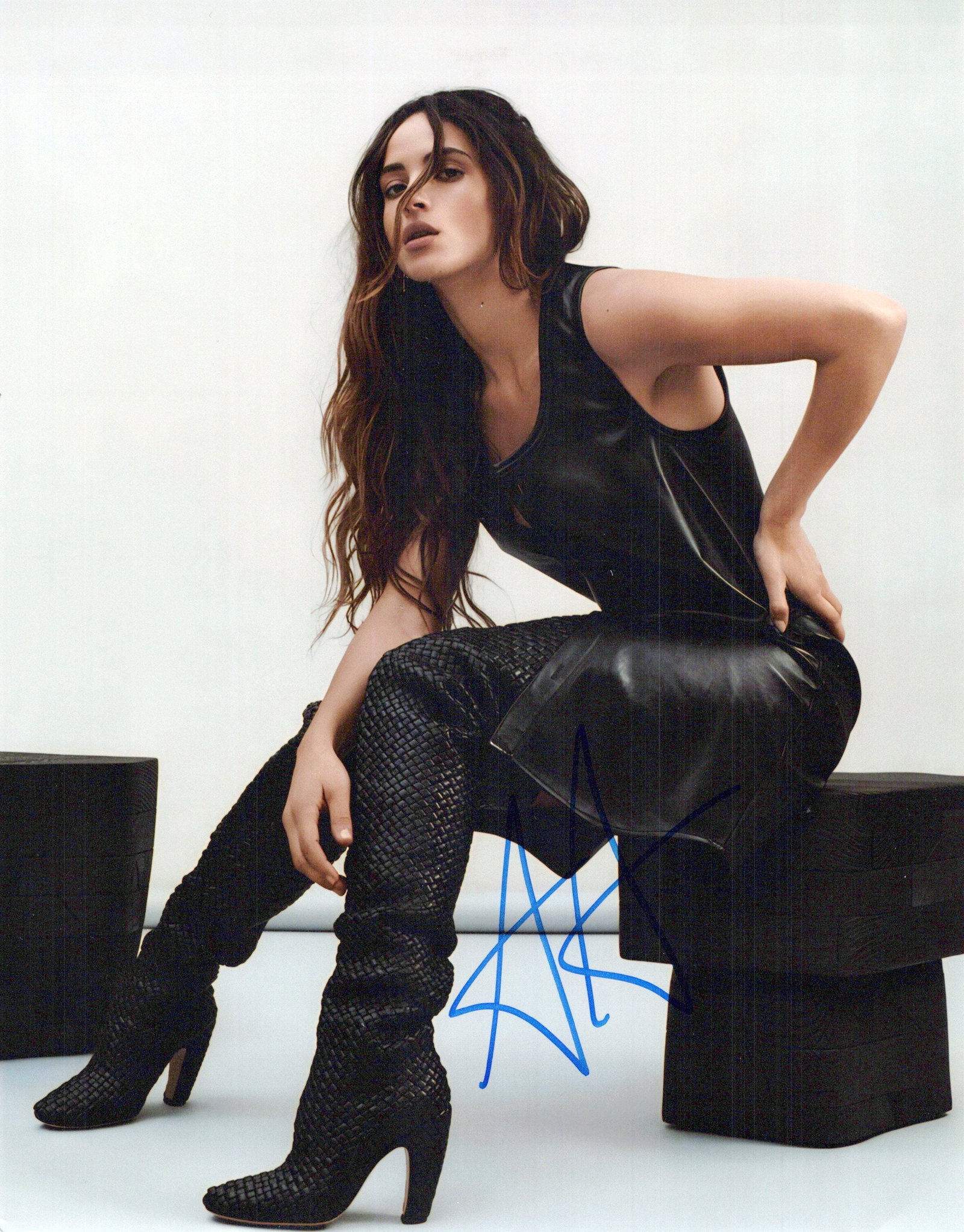 Adria Arjona MORBIUS / 6 UNDERGROUND In Person Signed Photo: Photo size is 8x10. Adria Arjona in person signed photo. Adria Arjona has done such movies as MORBIUS, FATHER OF THE BRIDE, and TRUE DETECTIVE