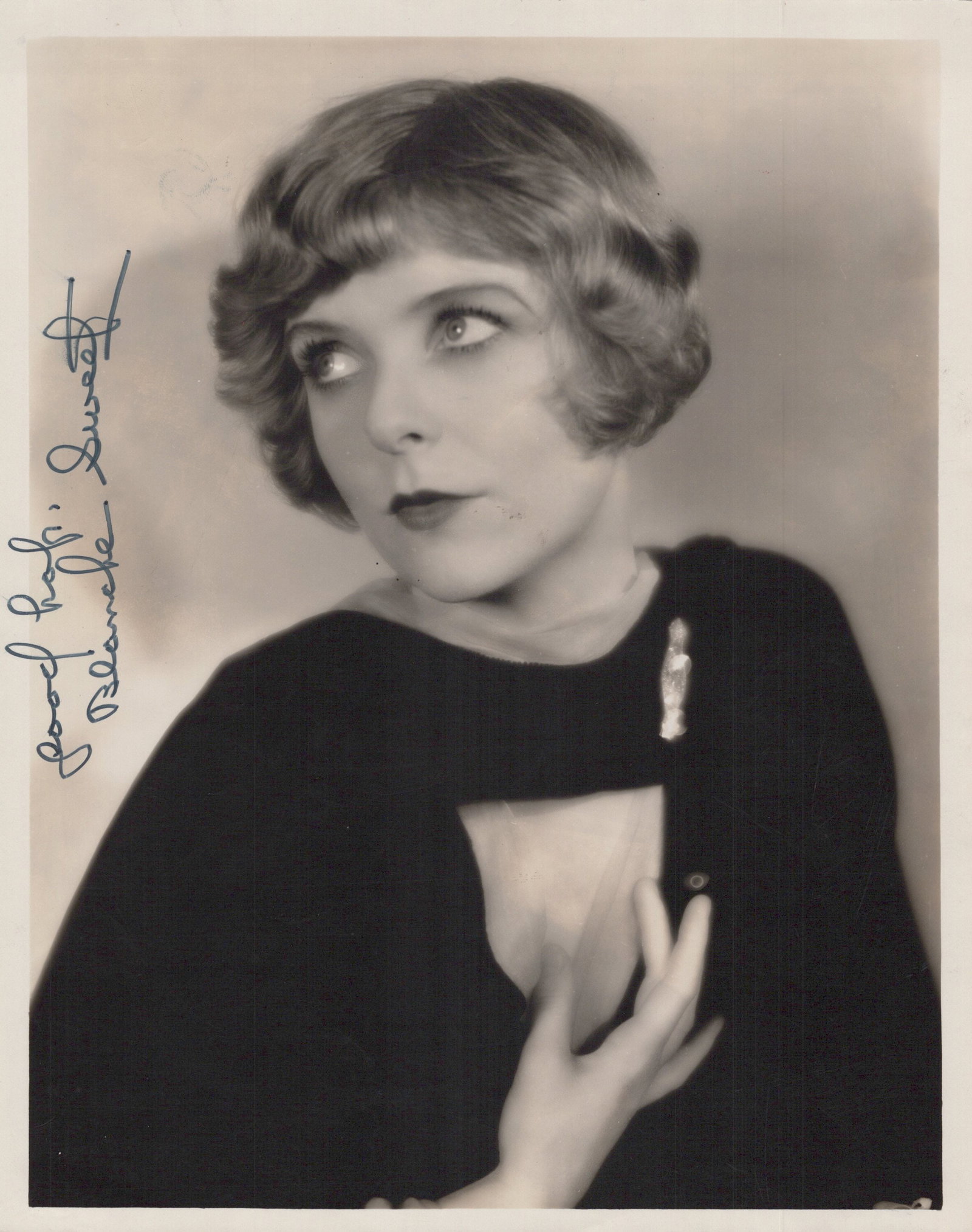 Blanche Sweet (1896-1986) FIVE PENNIES / ANNA CHRISTINE Signed Photo: Photo size is 8x10. Blanche Sweet (1896-1986) signed photo. blanch suite has done such movies as ANNA CHRISTIE, THE UNPARDONABLE SIN, and SHOWGIRL AND HOLLYWOOD
