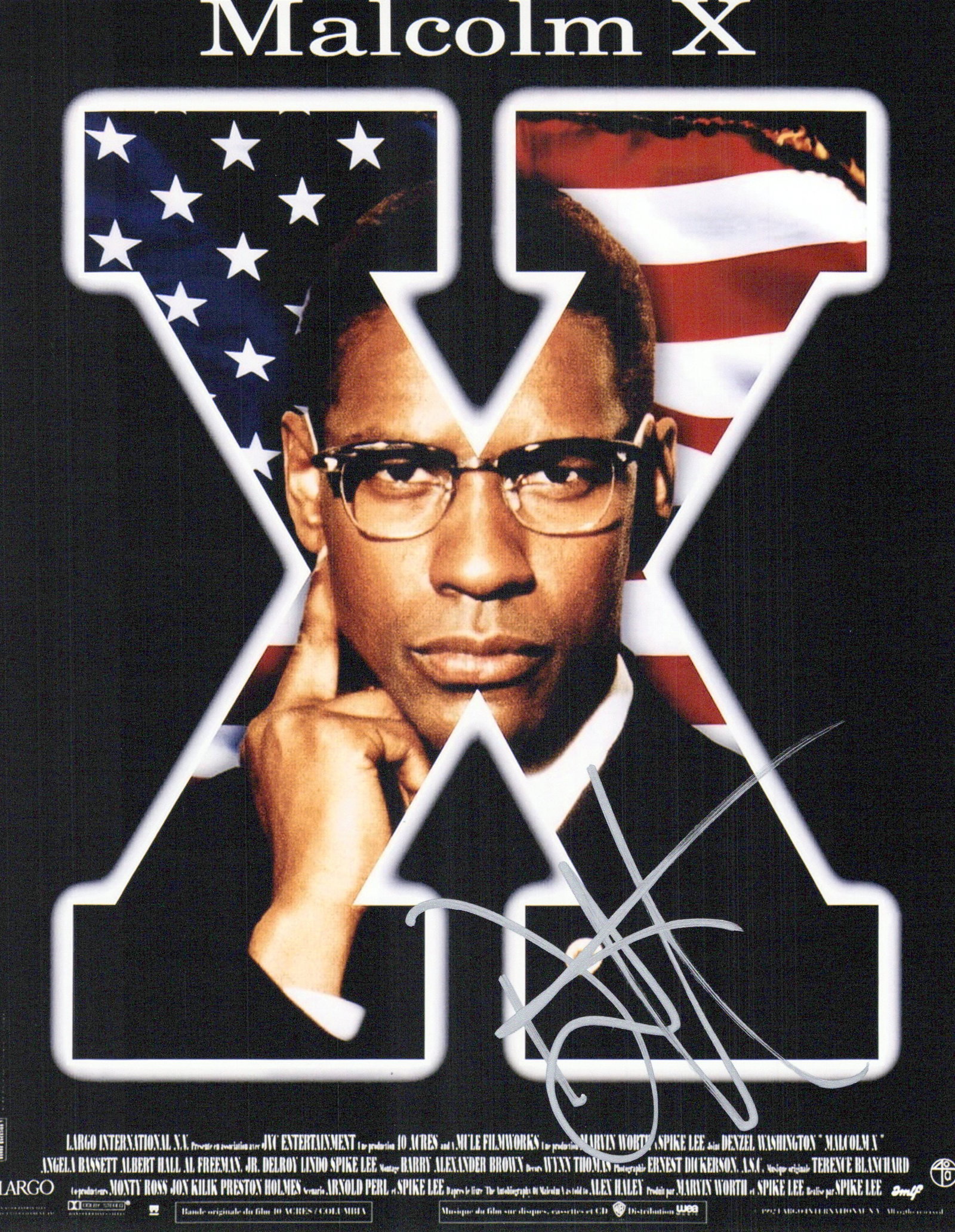 Denzel Washington MALCOM X In Person Signed Photo: Photo size is 8x10. Denzel Washington in person signed photo from the movie MALCOLM X. Denzel Washington as the character Malcolm X.