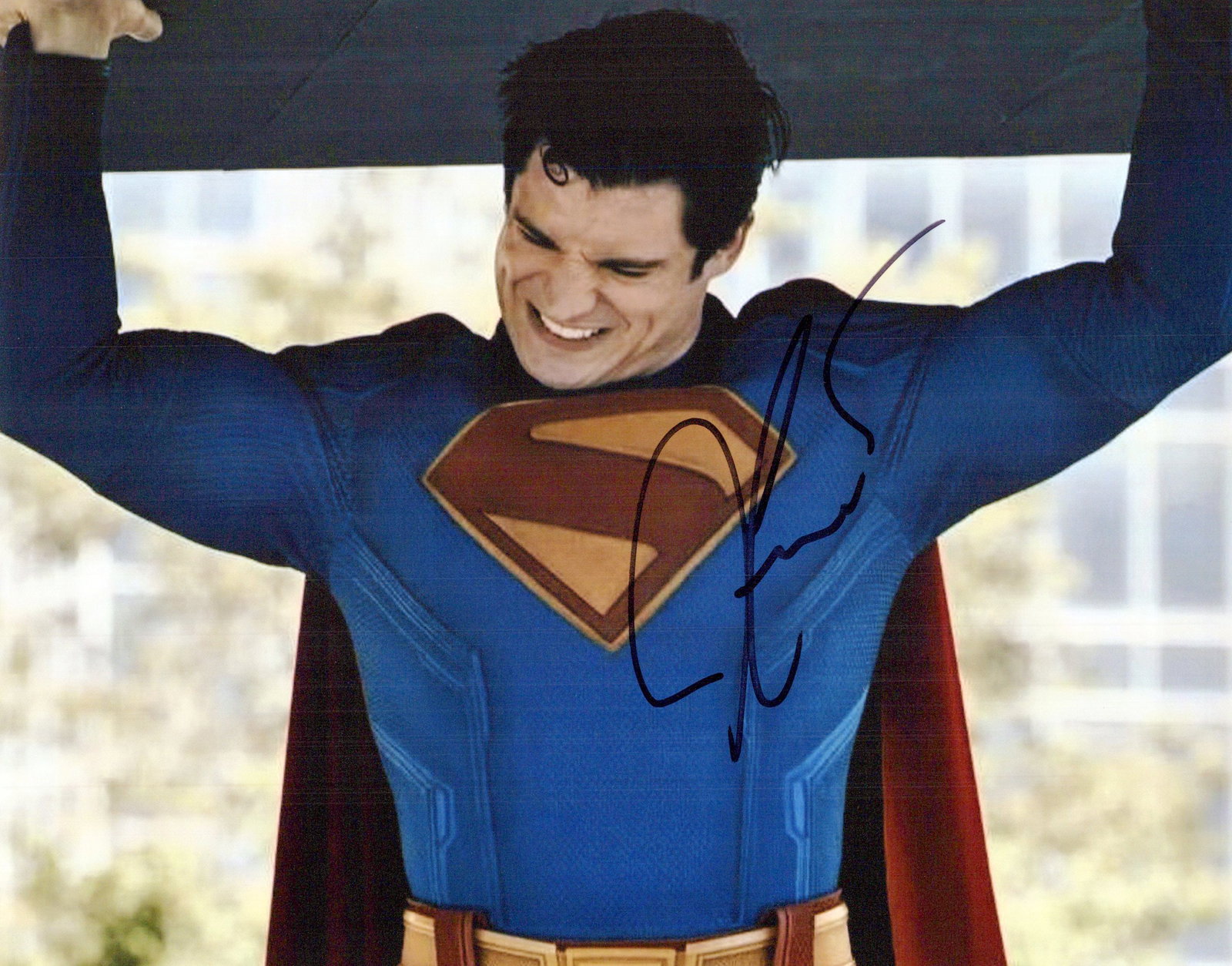 David Corenswet SUPERMEN In Person Signed Photo: Photo size is 8x10. David Corenswet in person signed photo from the movie SUPERMAN. David Corenswet has the character Clark Kent / Superman.
