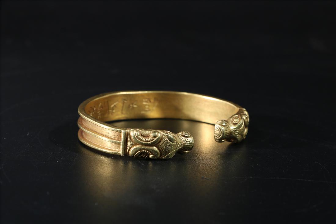 A Chinese Gold Bracelet, Han Dynasty (1 of 8)