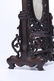 A CHINESE INLAID FINE WHITE JADE ROSEWOOD FRAME TABLE - 4