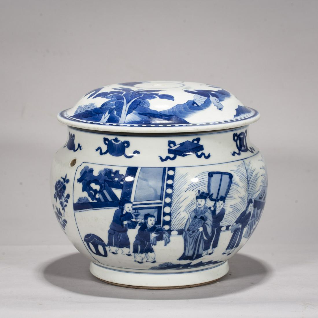 A Chinese Blue And White 'Figures' Jar, Mark and Period (1 of 9)