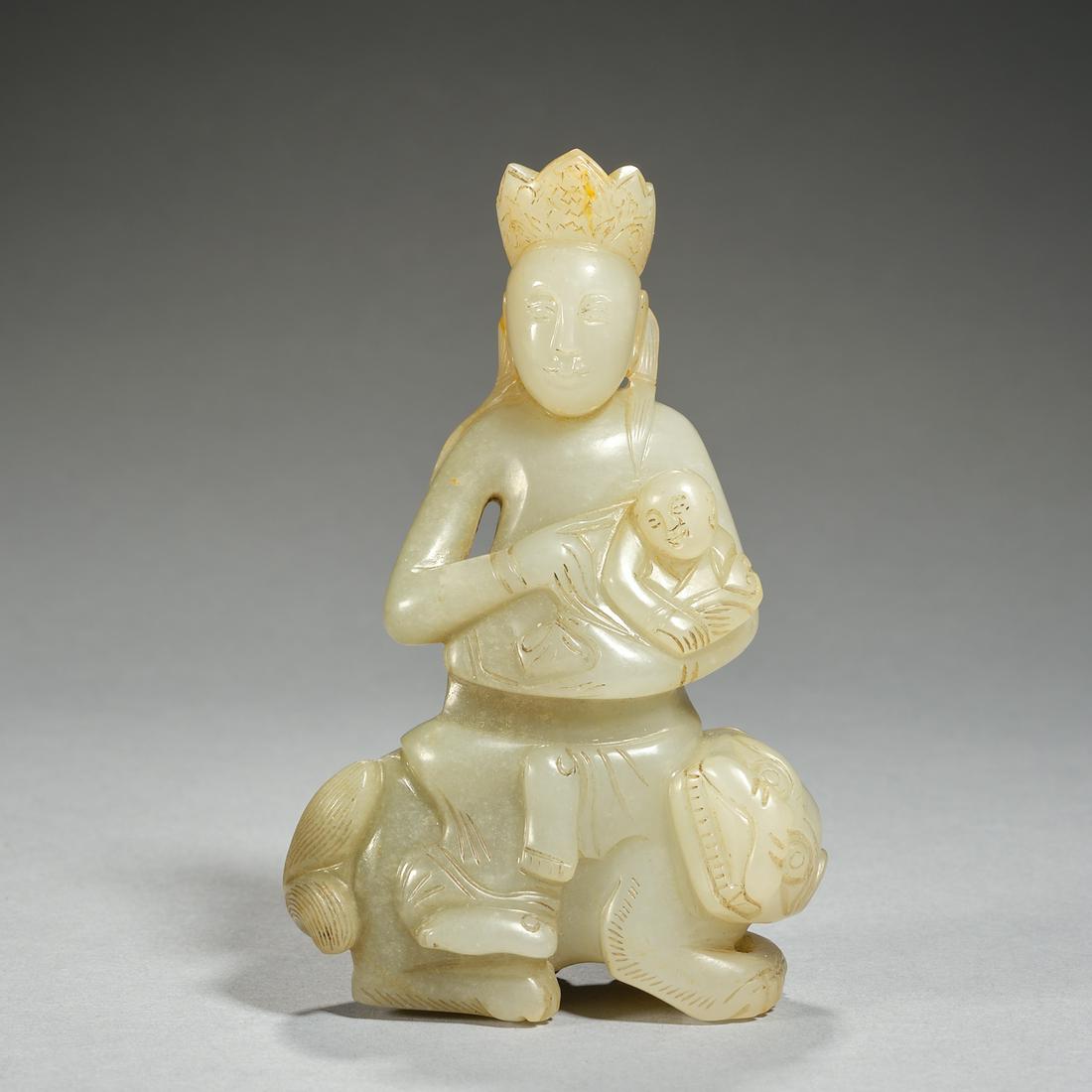 A JADE BUDDHA, LIAO DYNASTY (1 of 9)