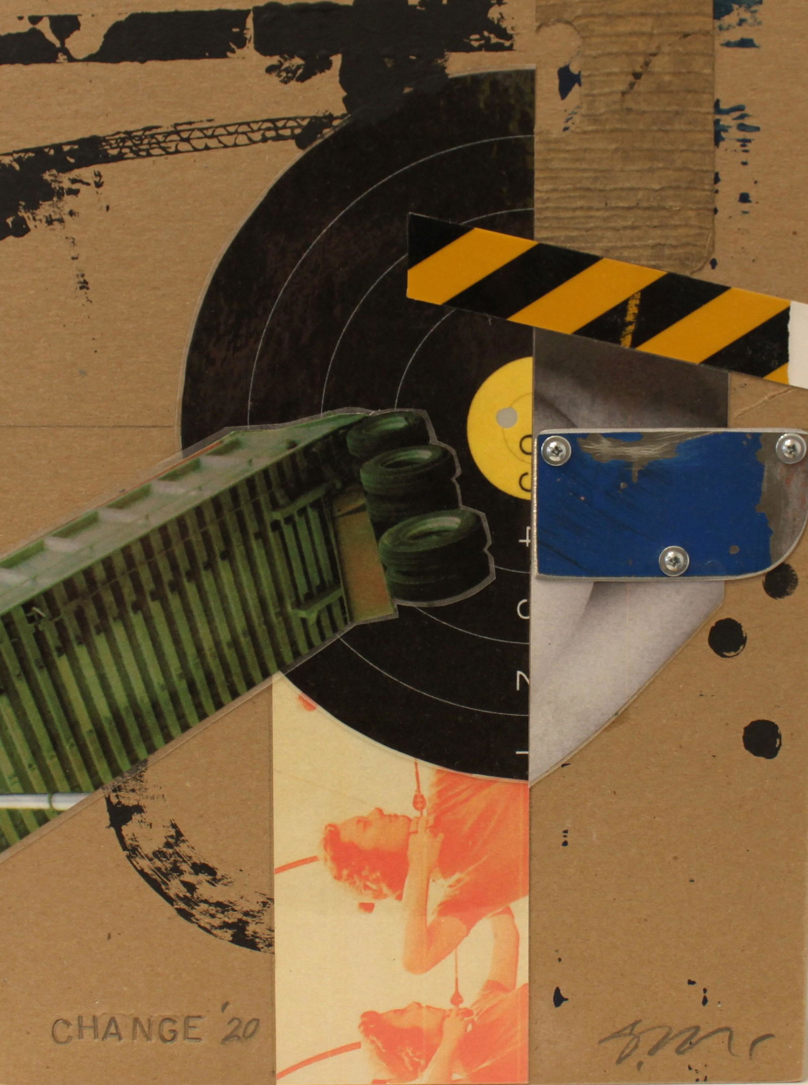 Steve Mayse - Change: Steve Mayse | Change Medium: Collage Year: 2021 Size: 9 x 12 Signature: Yes Steve Mayse, a professor of art and design for over 25 years at the Kansas City Art Institute, has been a practicing artist