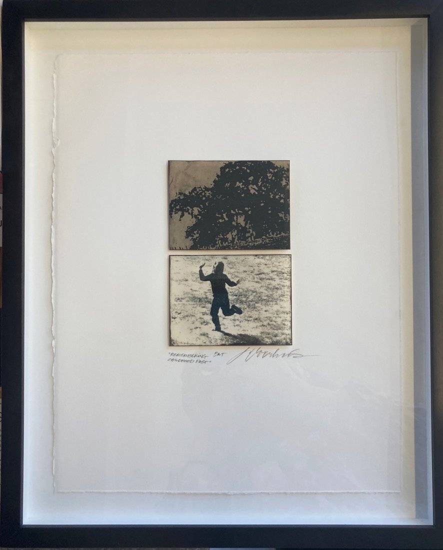 Jane Voorhees | Remembering Childhood Past: Jane Voorhees "Remembering Childhood Past" Mixed Media Size: 14 x 10.75 in (17 x 13.75 x 1.5 in framed) Signed and inscribed by hand Artist Statement: We all look at things differently. What I see is 