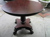 47: 41" D TILT TOP MAHOGANY TABLE