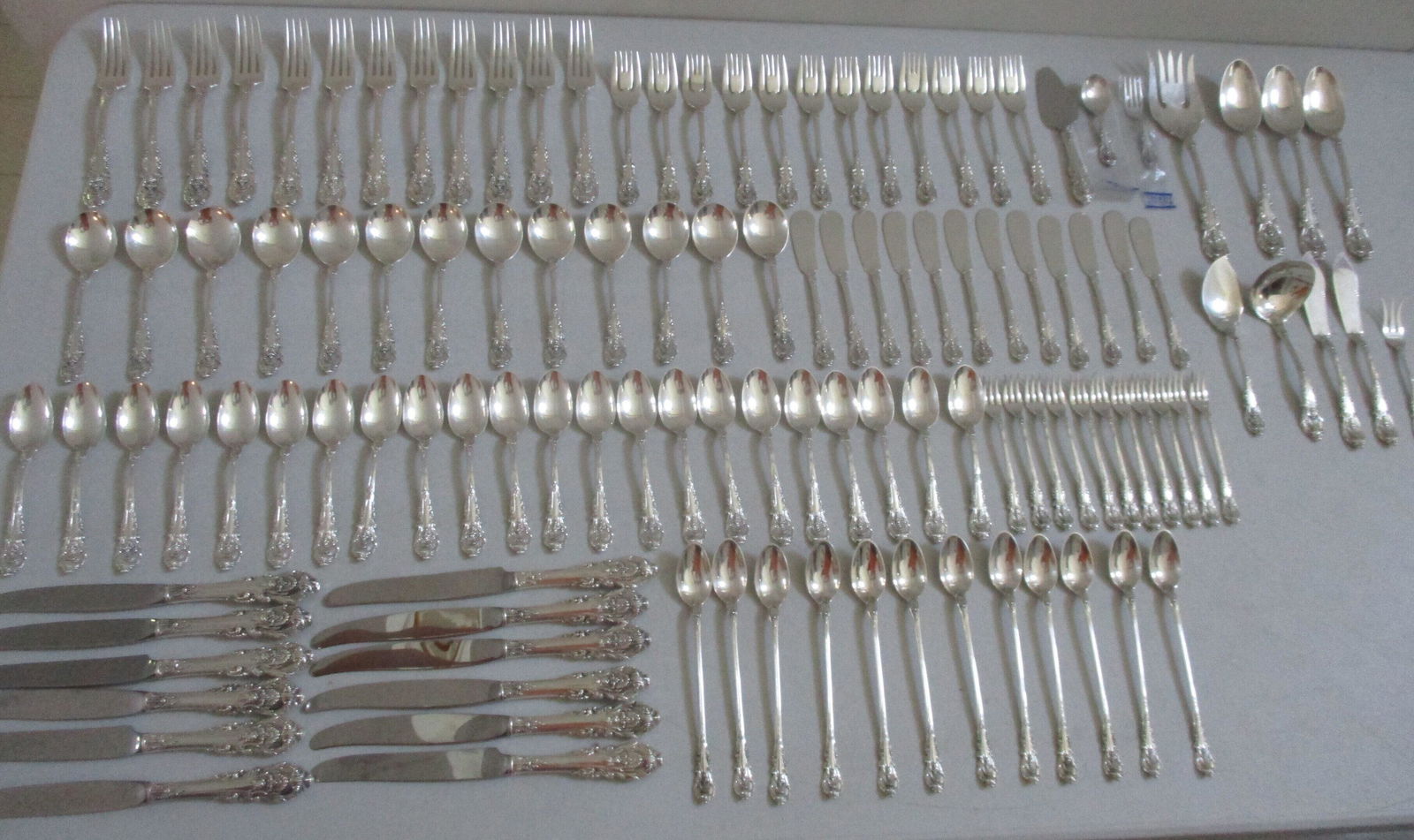Wallace Sterling Silver Flatware Set 117 Piece (1 of 19)