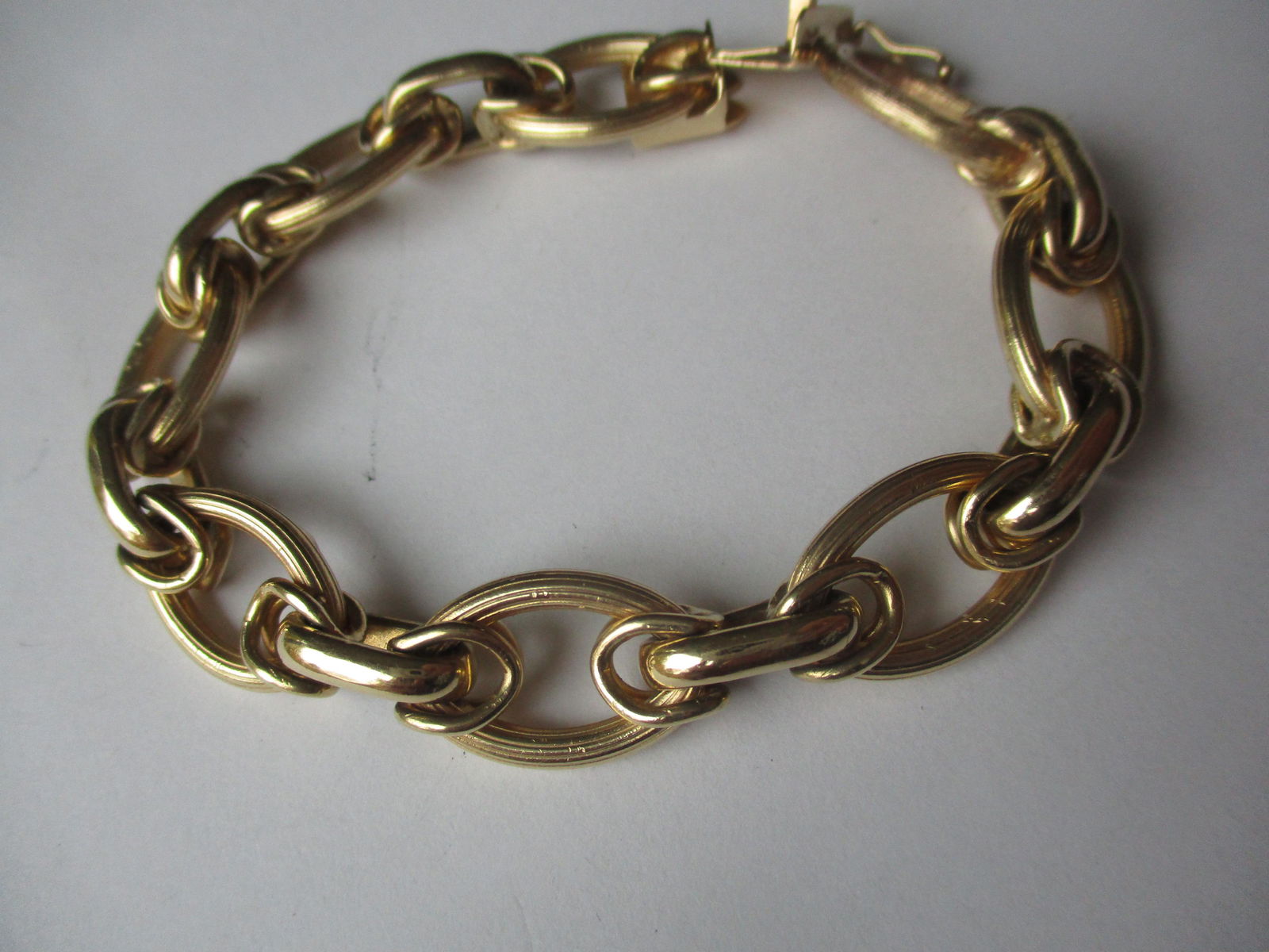 14K Gold 7 1/2" Link Bracelet (1 of 4)
