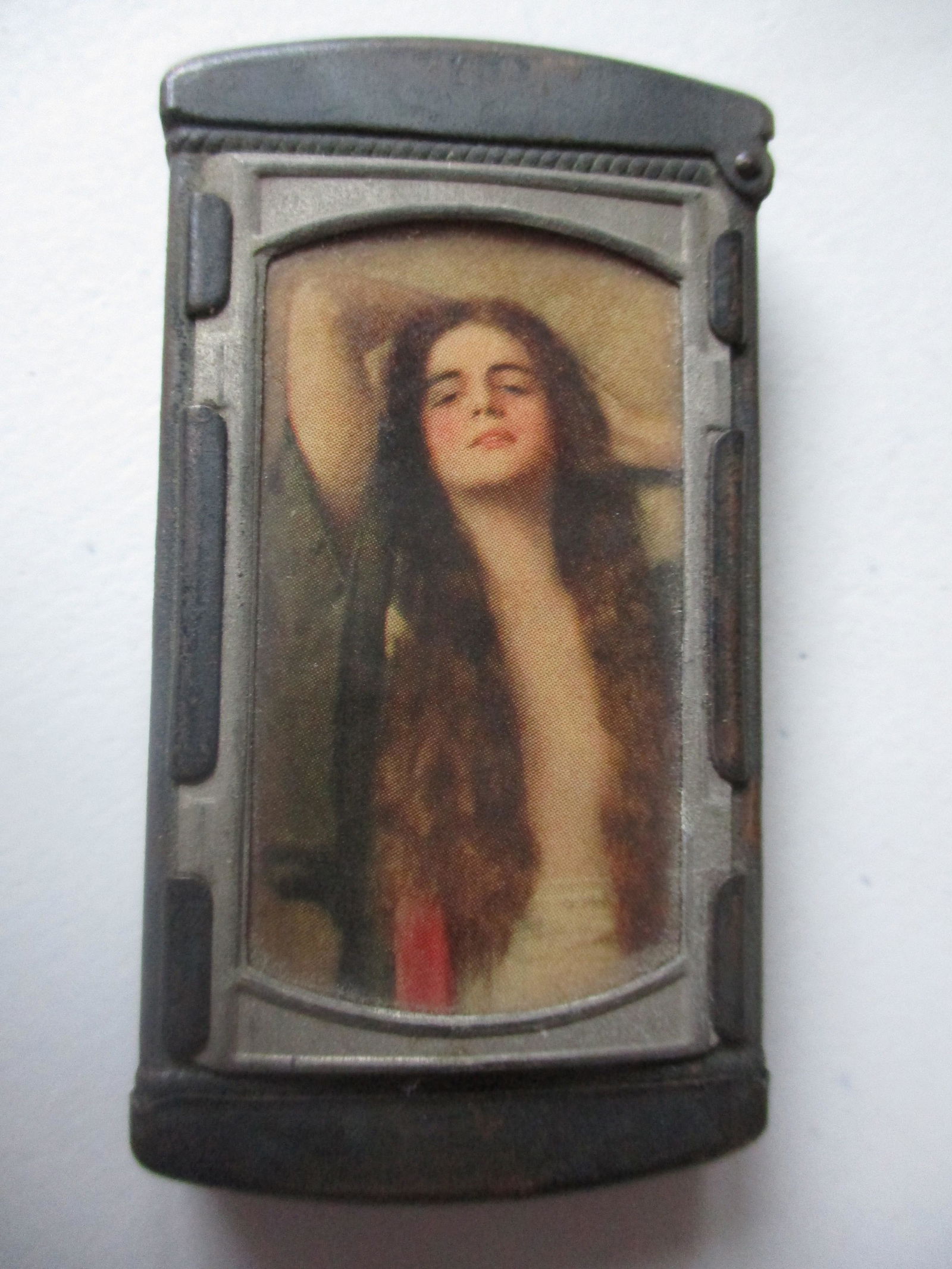 Celluloid and Metal Advertising Match Safe (1 of 4)