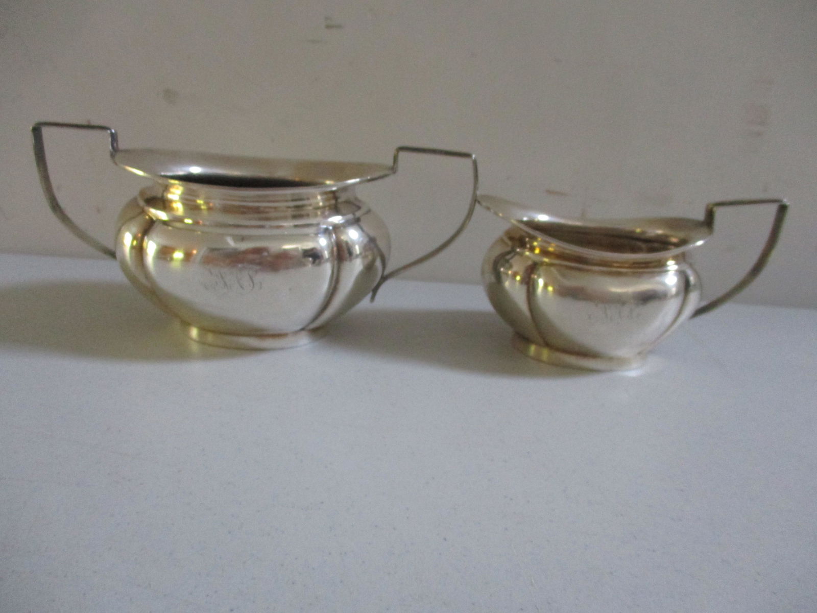 British Sterling Sugar and Creamer Set (1 of 6)