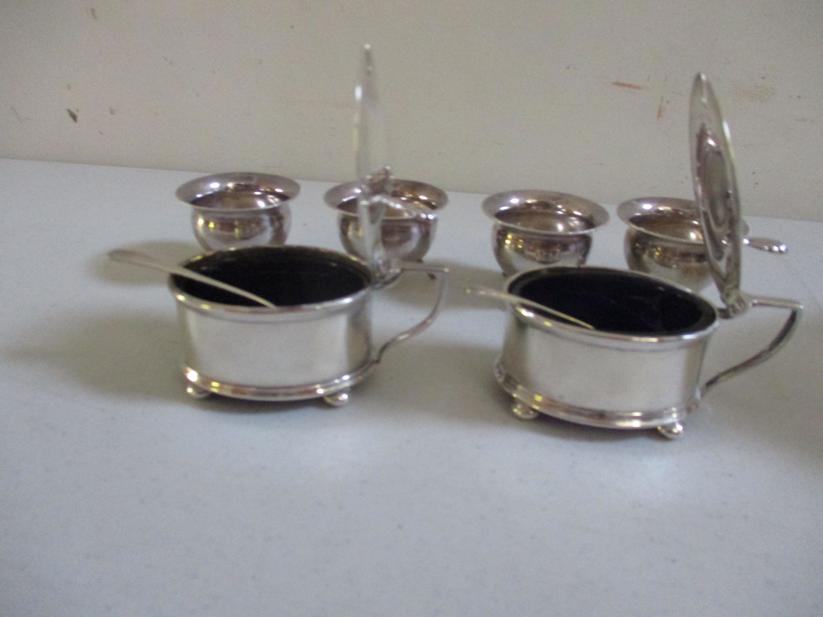 English Sterling Salt & Pepper Cruet Sets - 2 With (1 of 8)