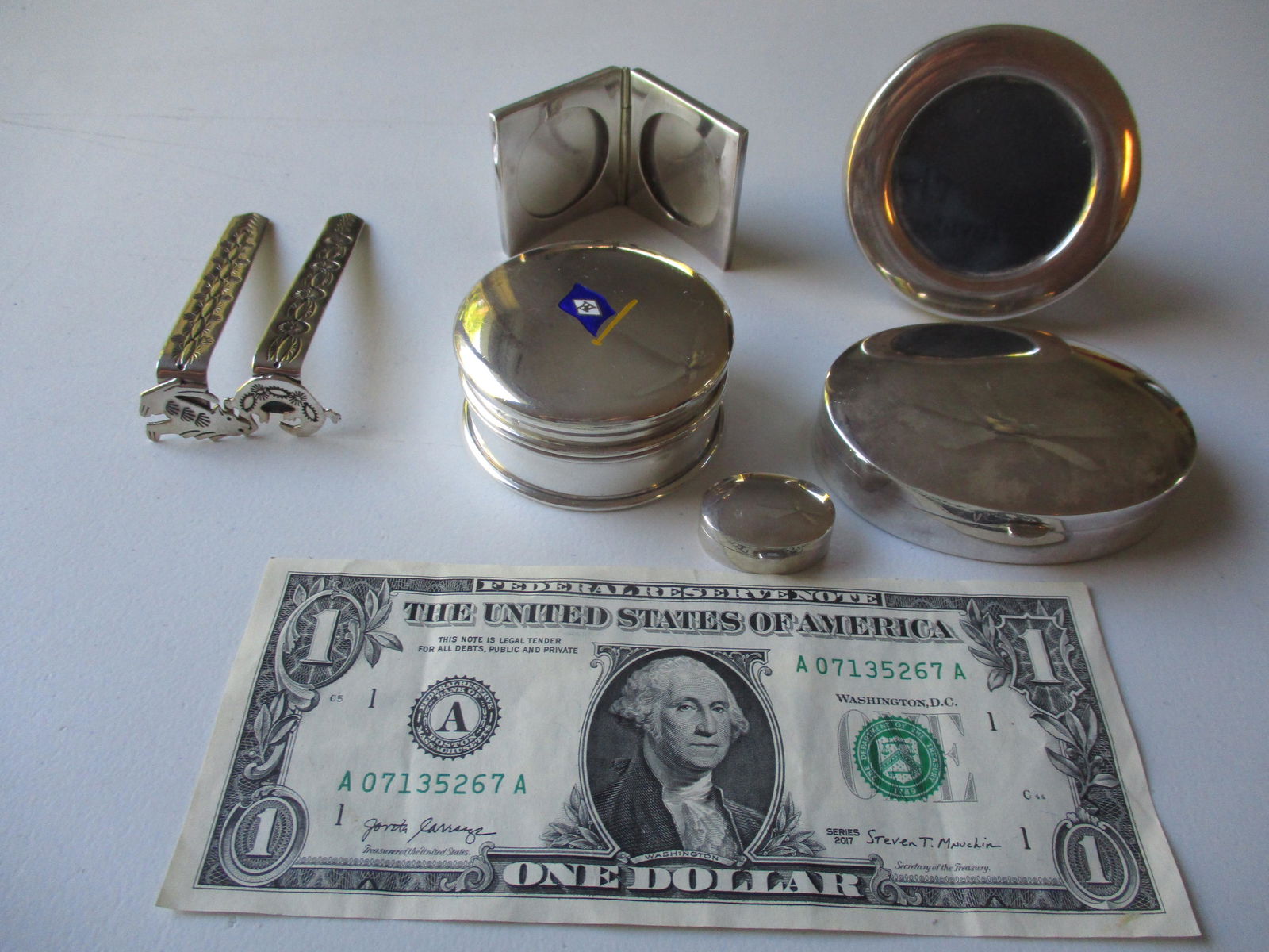 Sterling Bookmarks, Picture Frames, Pill and Other (1 of 15)