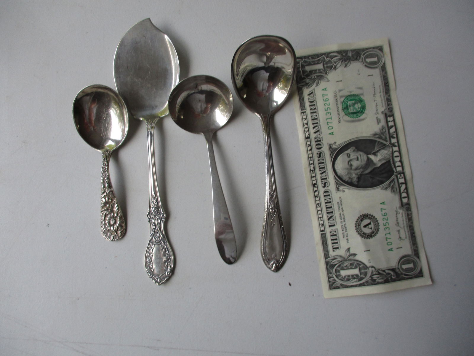 4 Sterling Silver Serving Pieces S. Kirk & Son Spoon & (1 of 12)