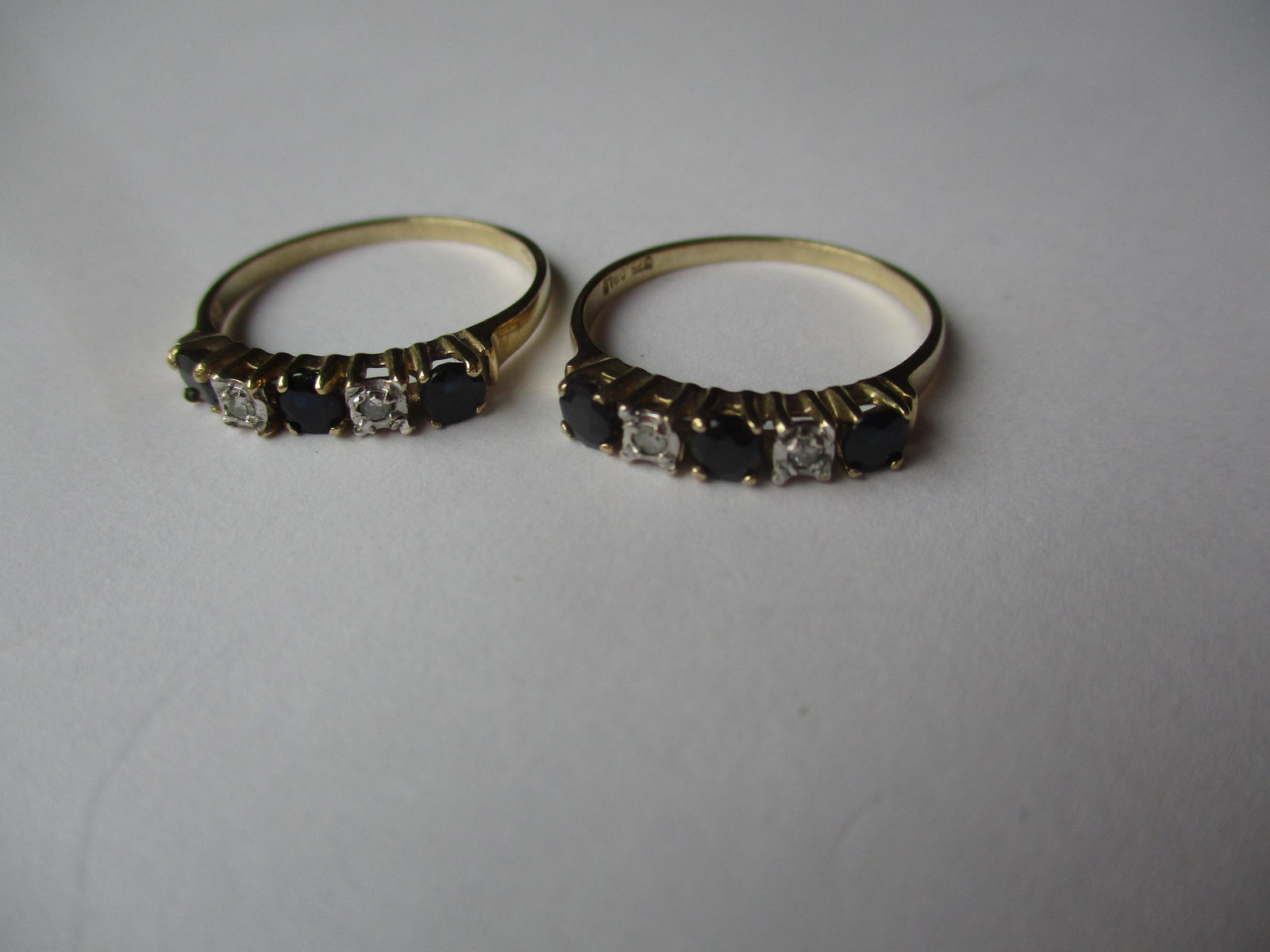 2 14K Diamond & Sapphire Rings (1 of 6)
