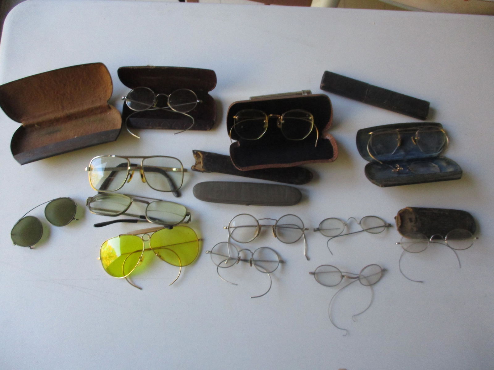 Antique and Vintage Glasses: Some gold filled