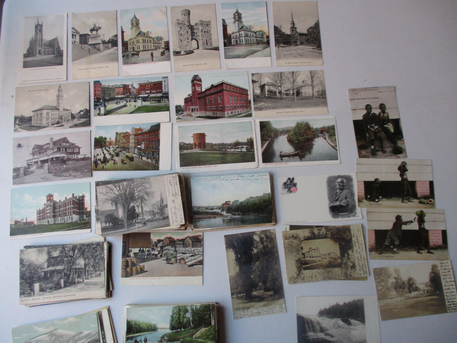 Appr. 150 Postcards - Worcester, Real Photos, Mass & (1 of 7)