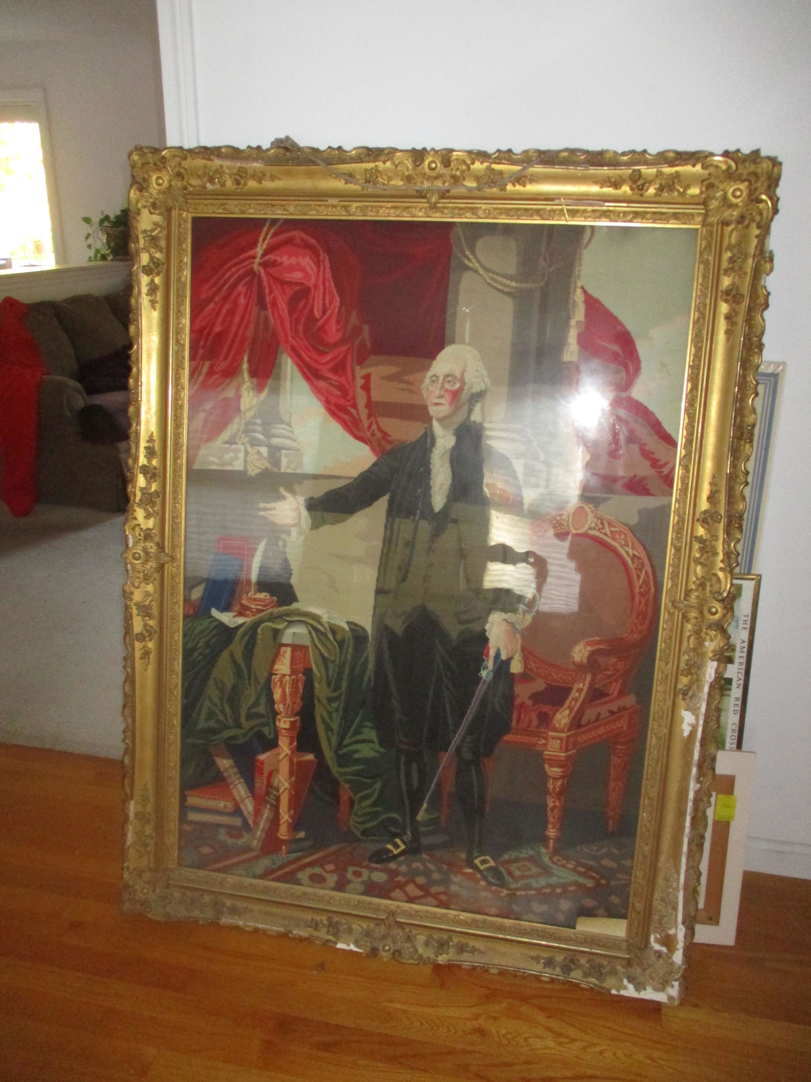 Large 1850s George Washington Lansdowne Portrait (1 of 13)