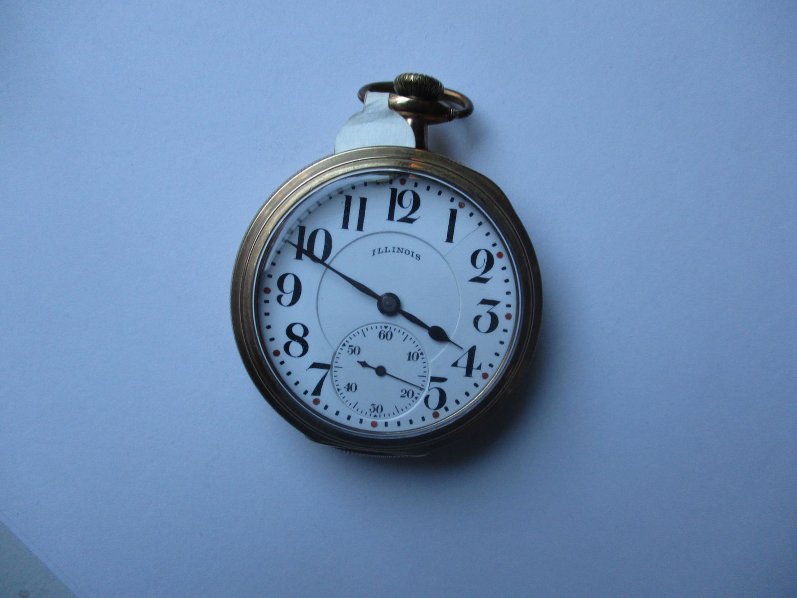 Illinois Gold Filled 16S 17 Jewel Gold Plated Pocket (1 of 4)